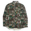 Vintage Guess Georges Marciano Abstract Pattern Button-Up Shirt XL