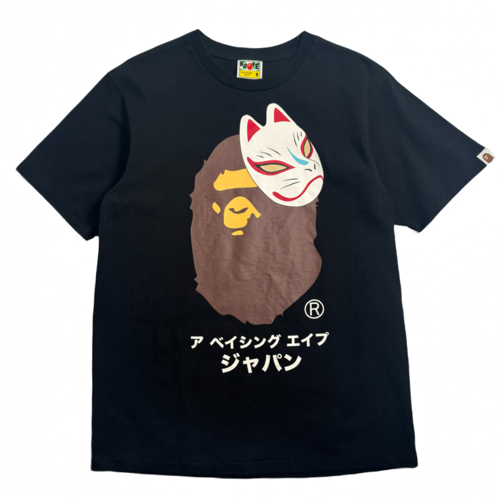 A Bathing Ape Fox Mask Tee M