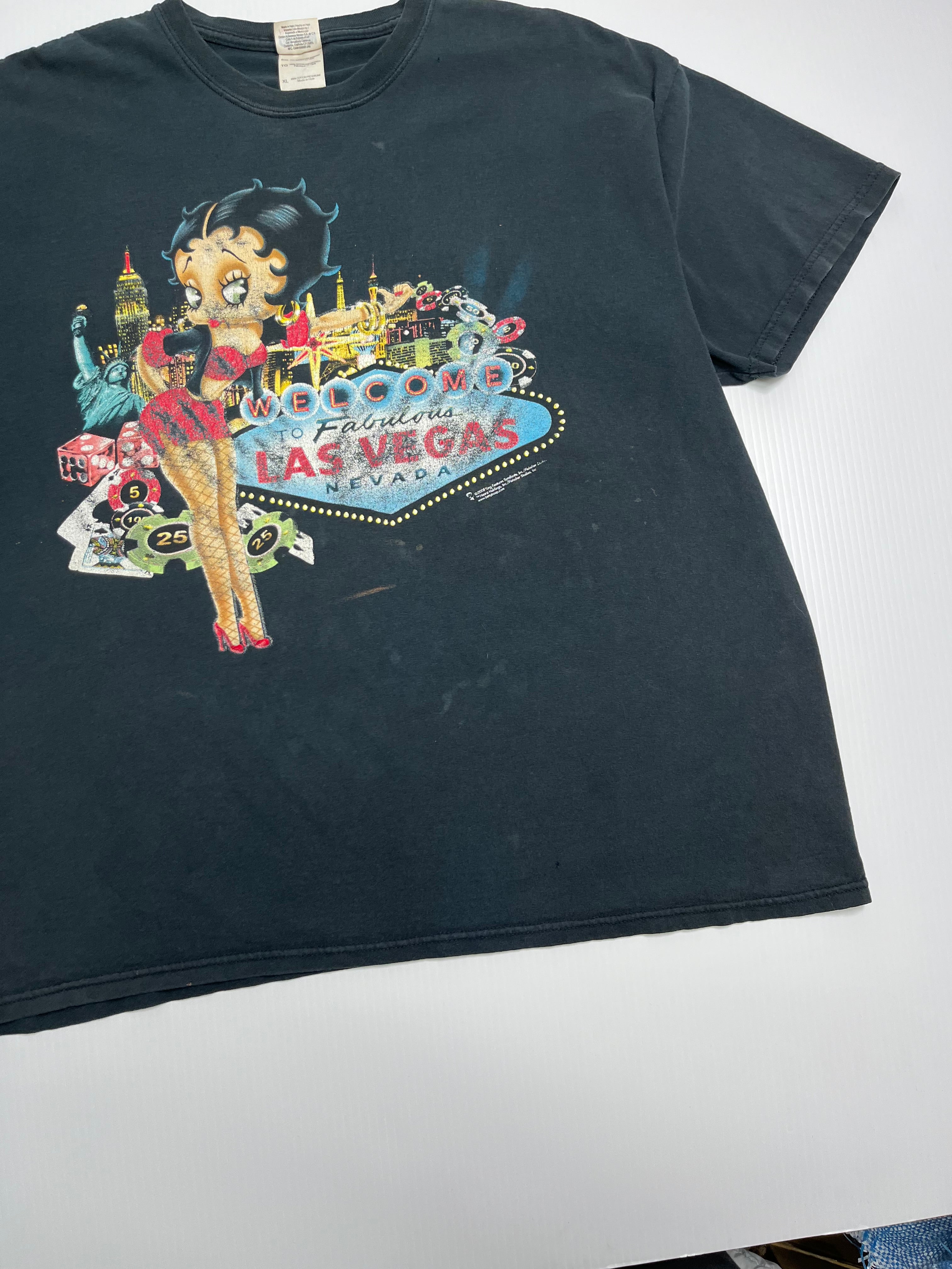 2008 Betty Boop Las Vegas Graphic Tee XL
