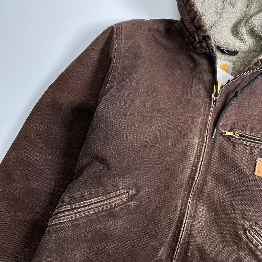 Vintage Carhartt Sherpa Lined Active Zip Jacket S