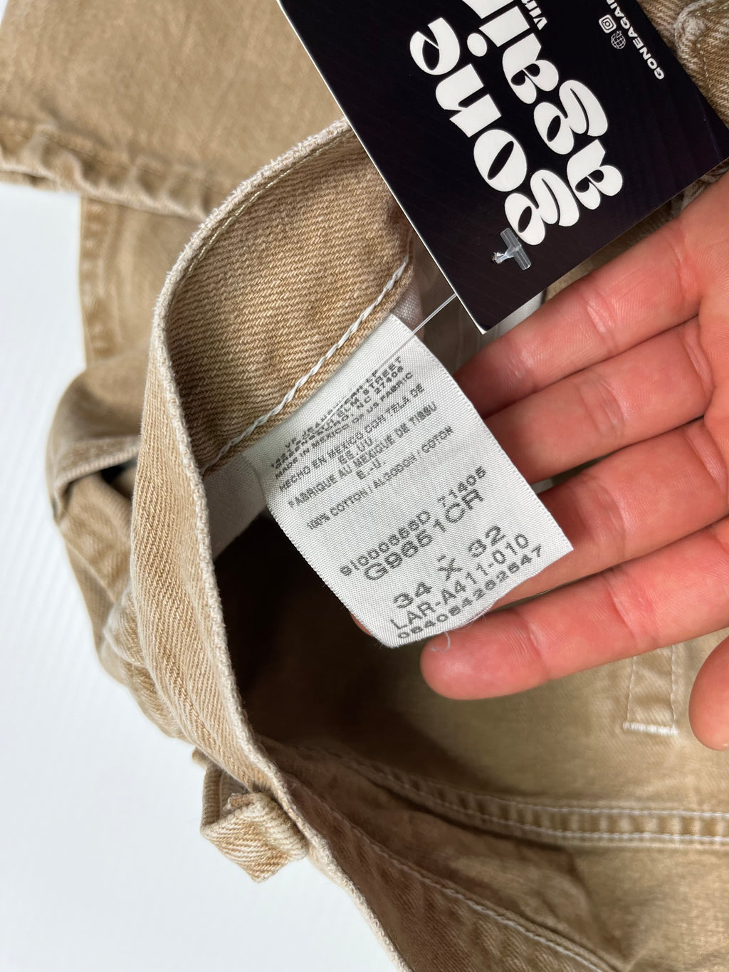 Vintage Wrangler Tan Denim 34