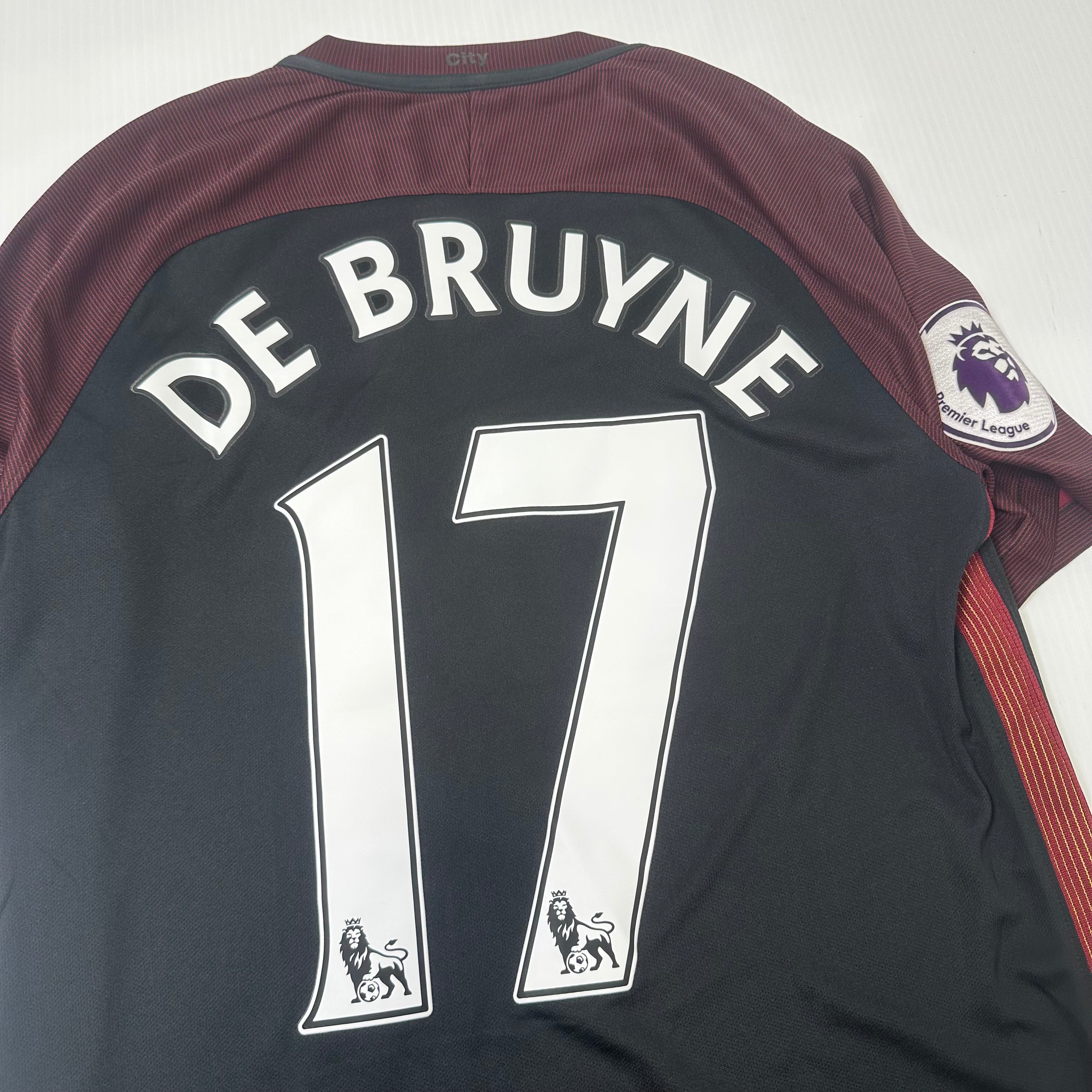 2016-17 Nike Manchester City Away De Bruyne Jersey S