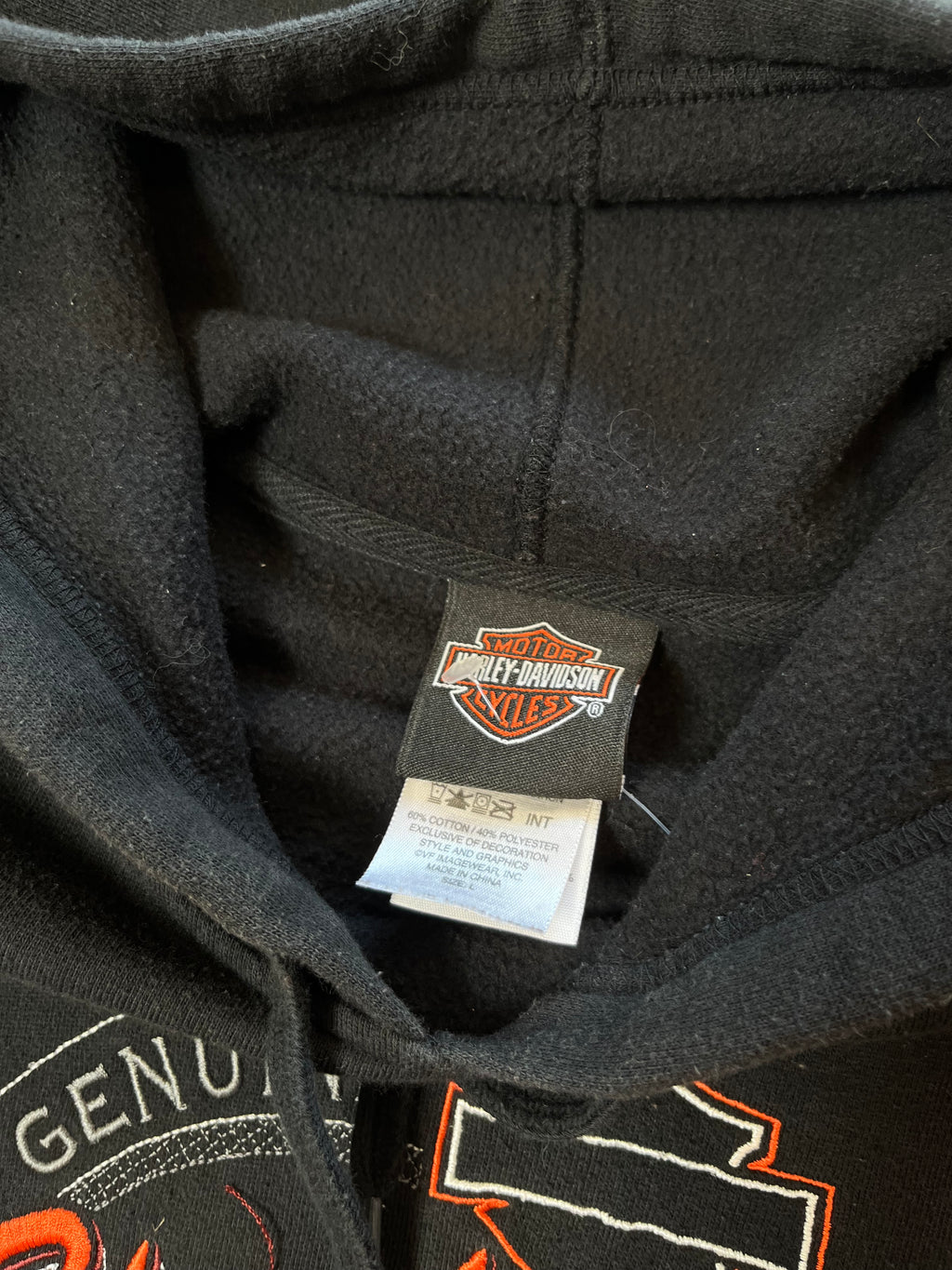 Harley Davidson Chilliwack Embroidered Logo Hoodie L
