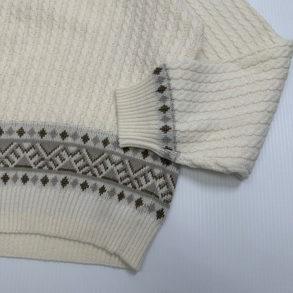 Vintage San Dino Henley Knit Sweater M