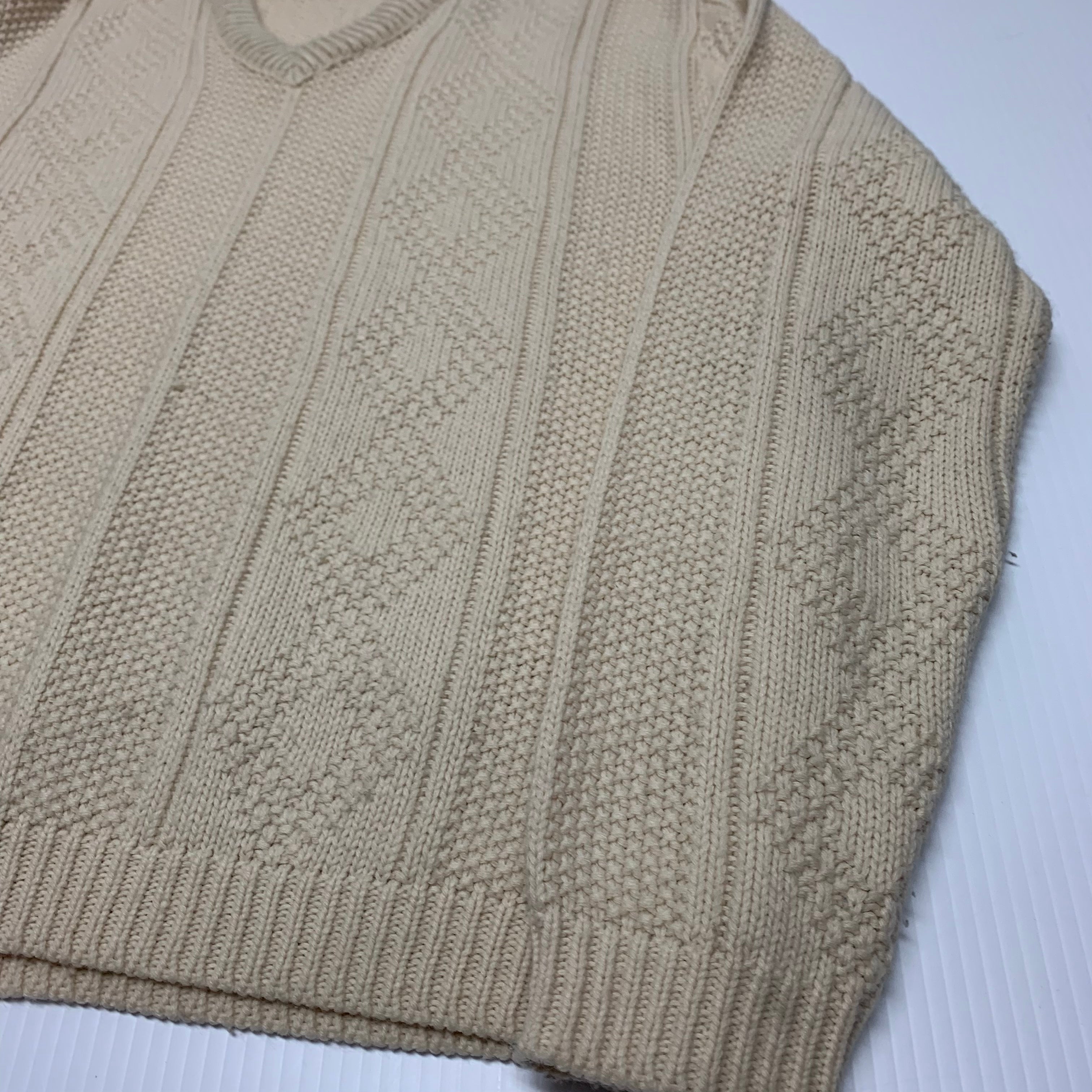 Vintage Champion V-Neck Knit M