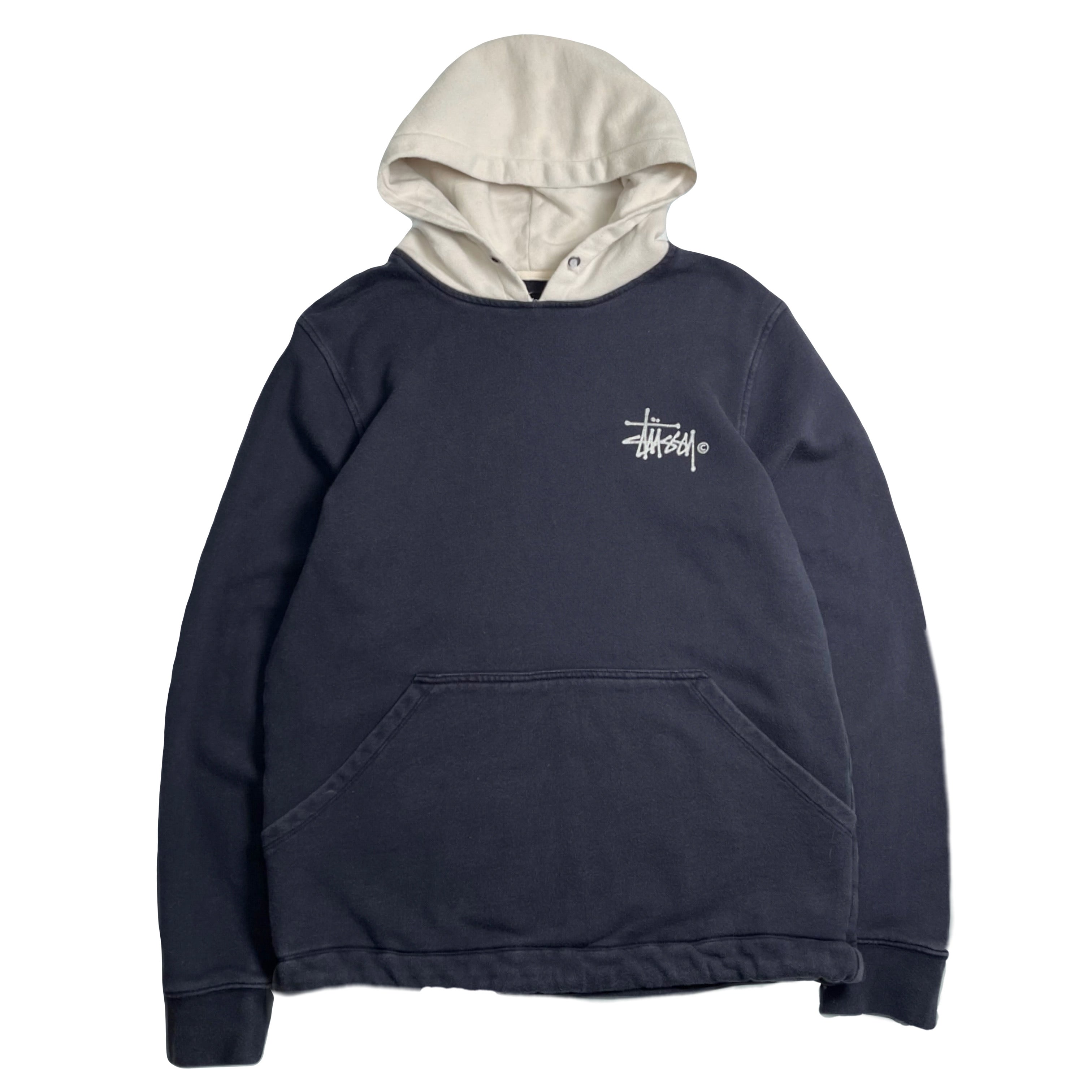 Stussy Two-Tone Logo Hoodie S
