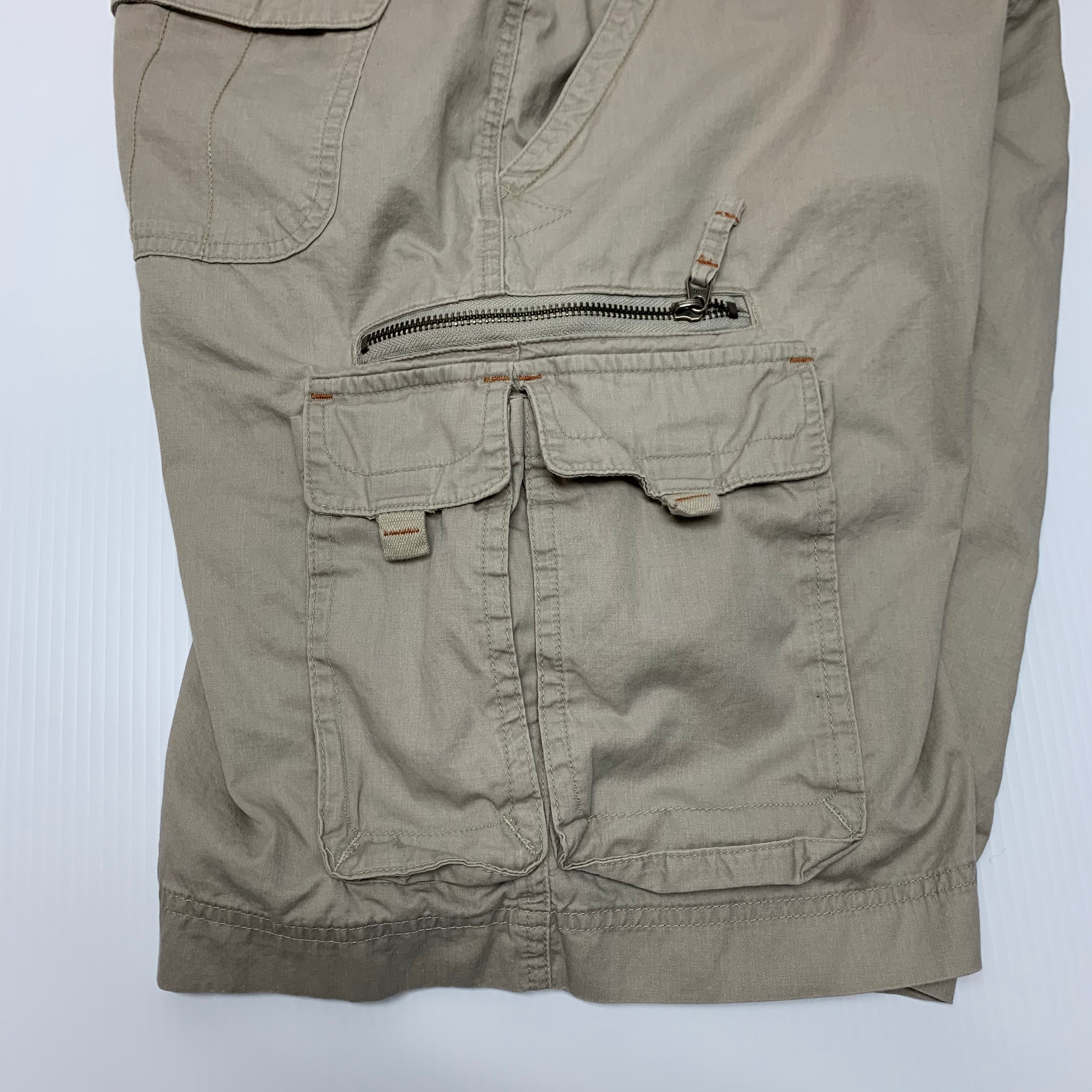 Beige Columbia Cargo Shorts 36