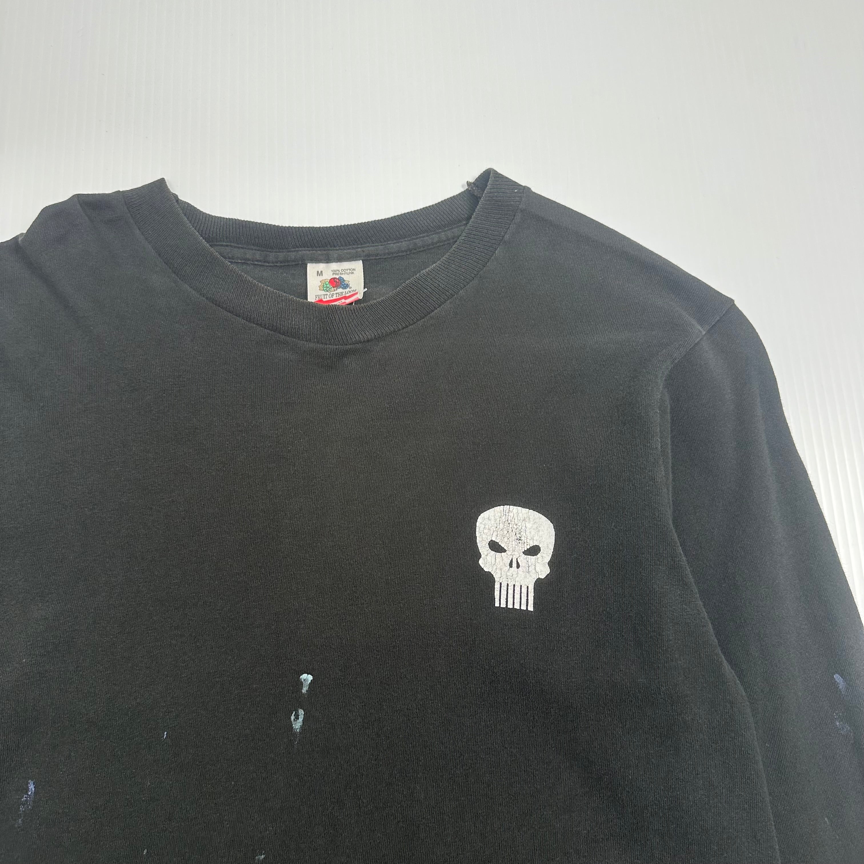 1993 Marvel Punisher Thrashed Longsleeve Shirt M