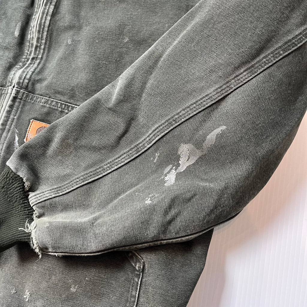 Vintage Carhartt Faded Hooded Zip Jacket XL