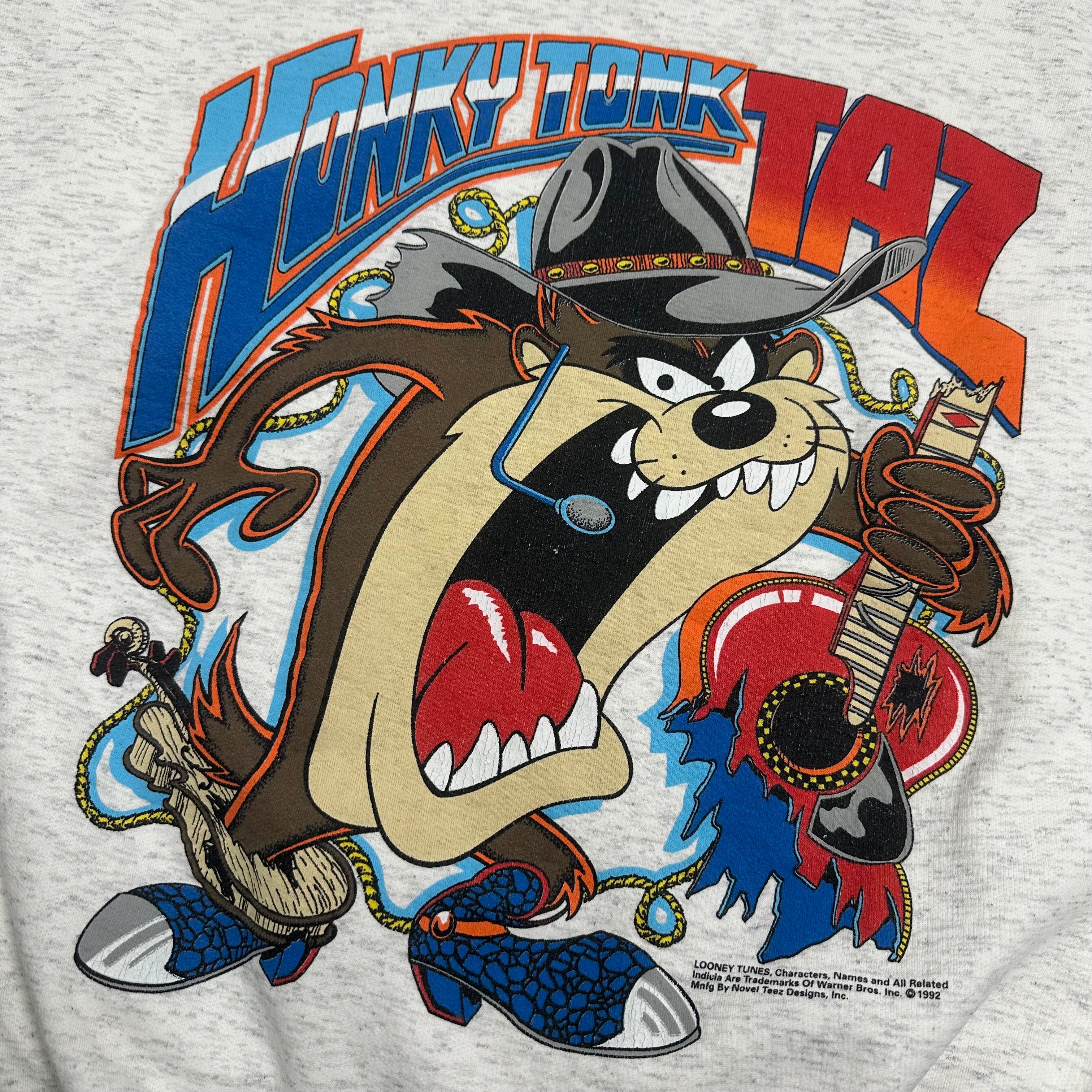 1992 Honky Tonk Taz Looney Tunes Crewneck M