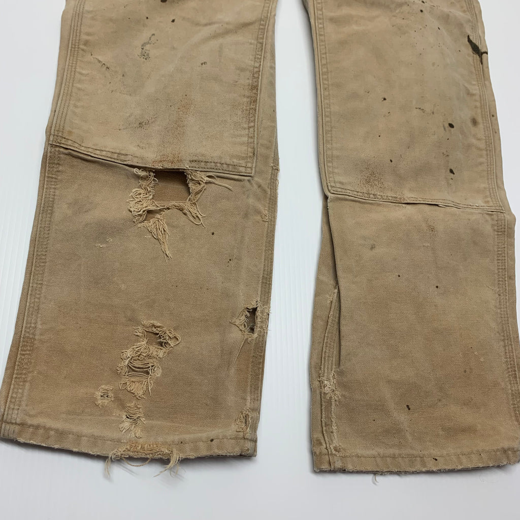Carhartt Tan Double Knee Denim 38x34 1202