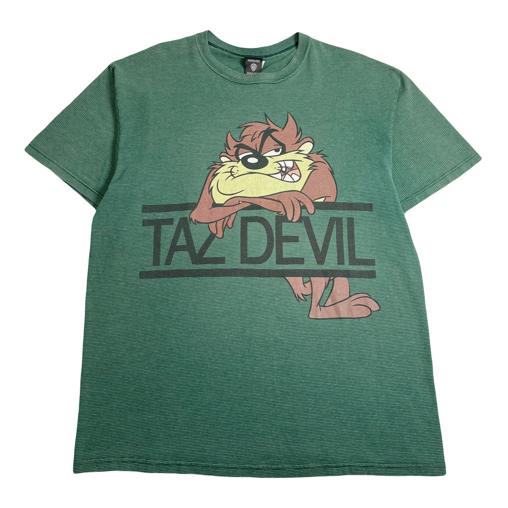 90s Warner Bros. Taz Devil Striped Tee XL
