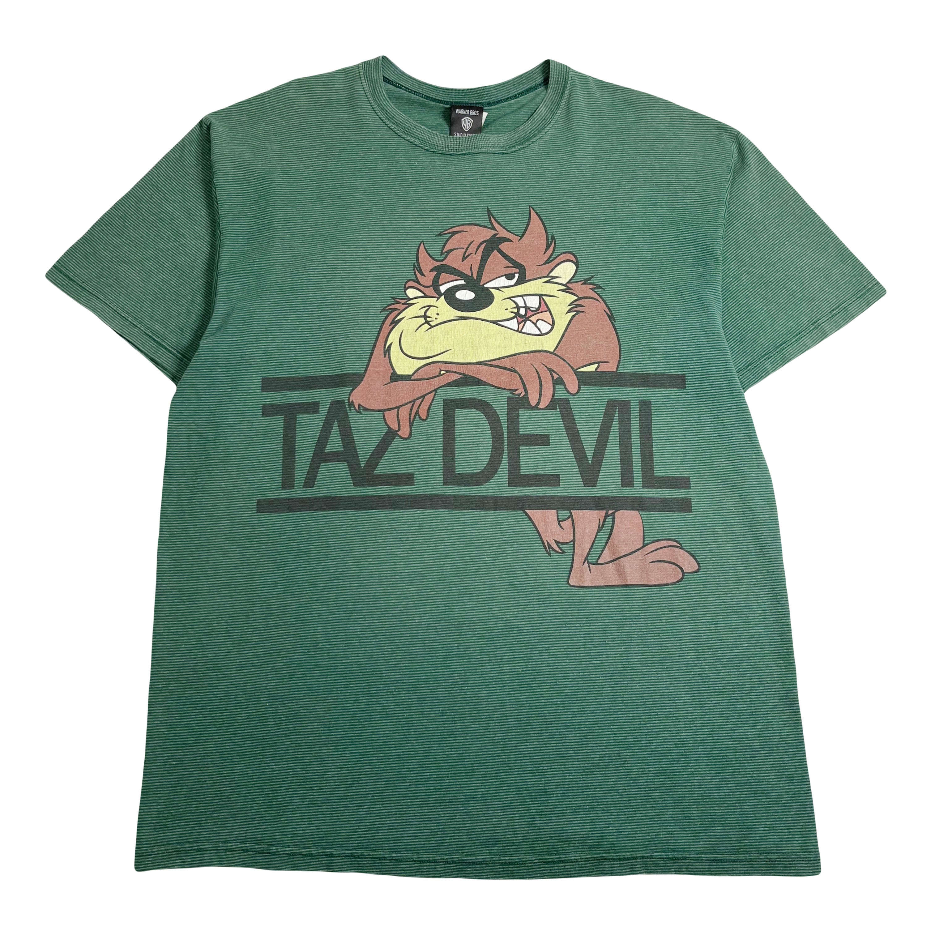 90s Warner Bros. Taz Devil Striped Tee XL