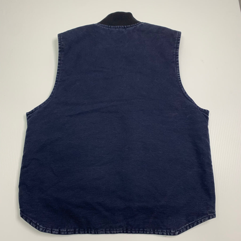 Carhartt Navy Blue Denim Vest L