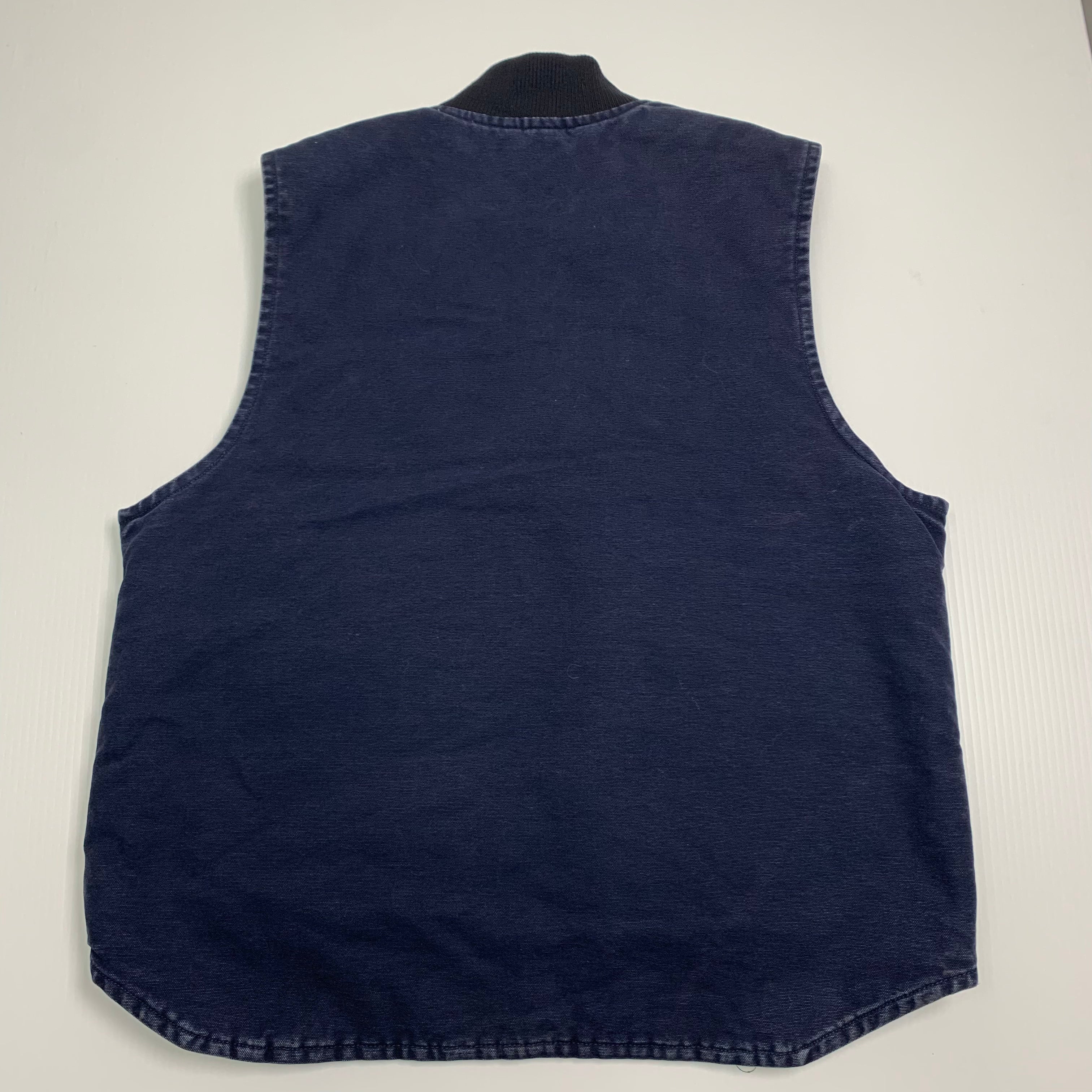 Carhartt Navy Blue Denim Vest L