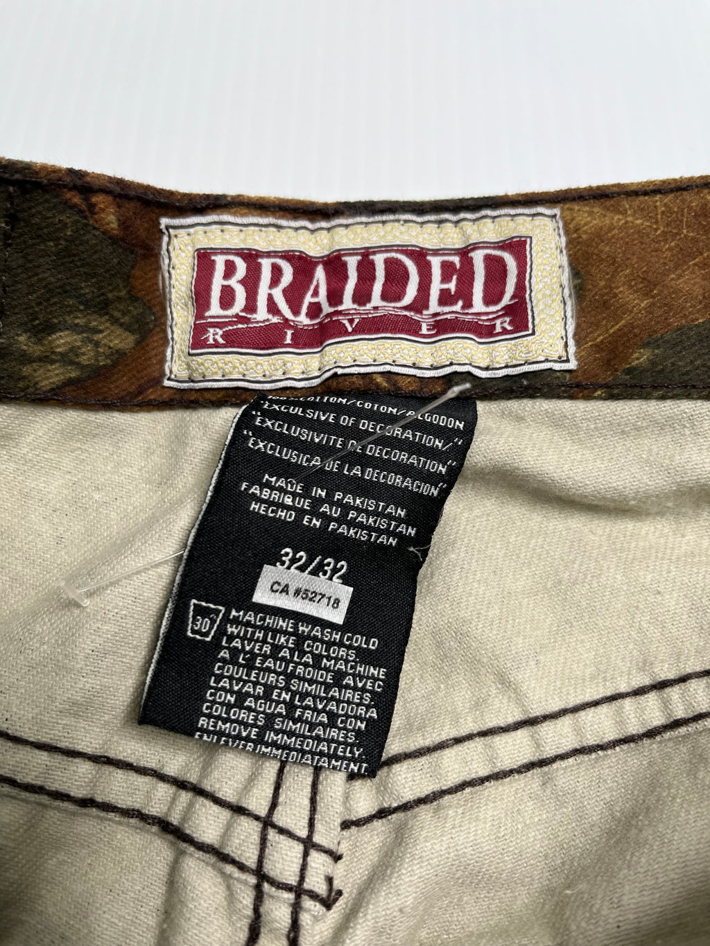 Braided Realtree Camouflage Carpenter Pants 30