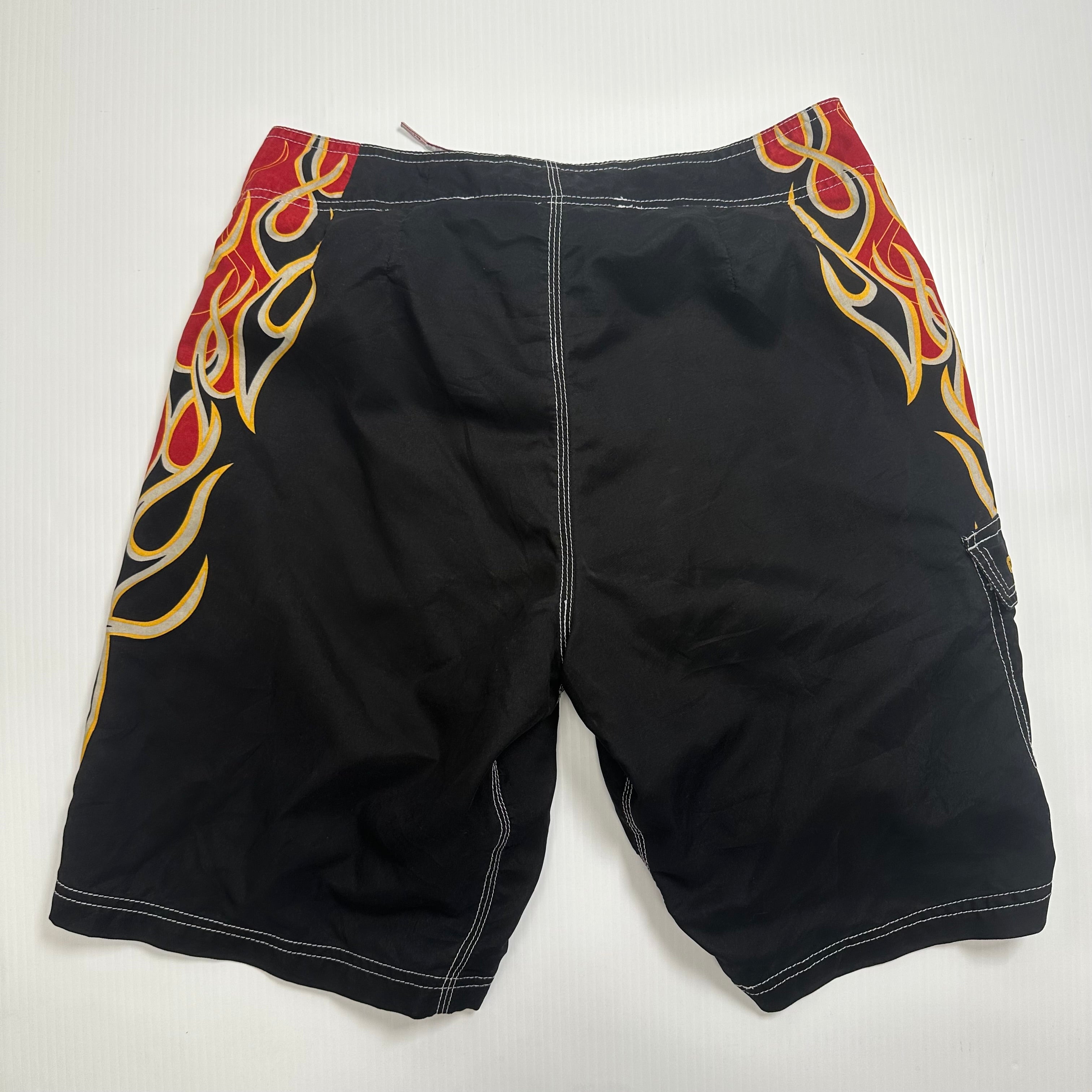 Y2K Bluenotes Renegade Flames Boardshorts S
