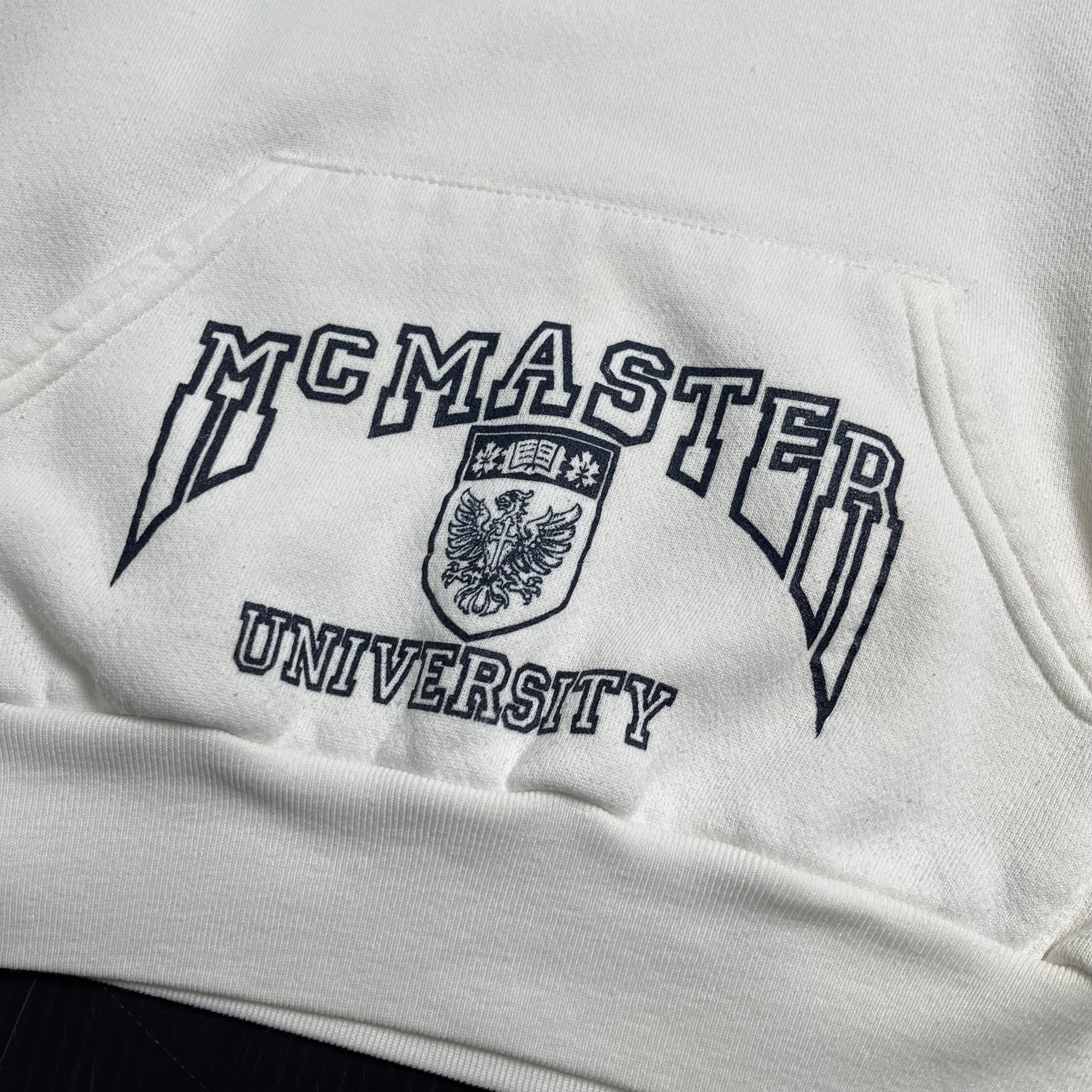 90s McMaster University Pocket Hoodie M