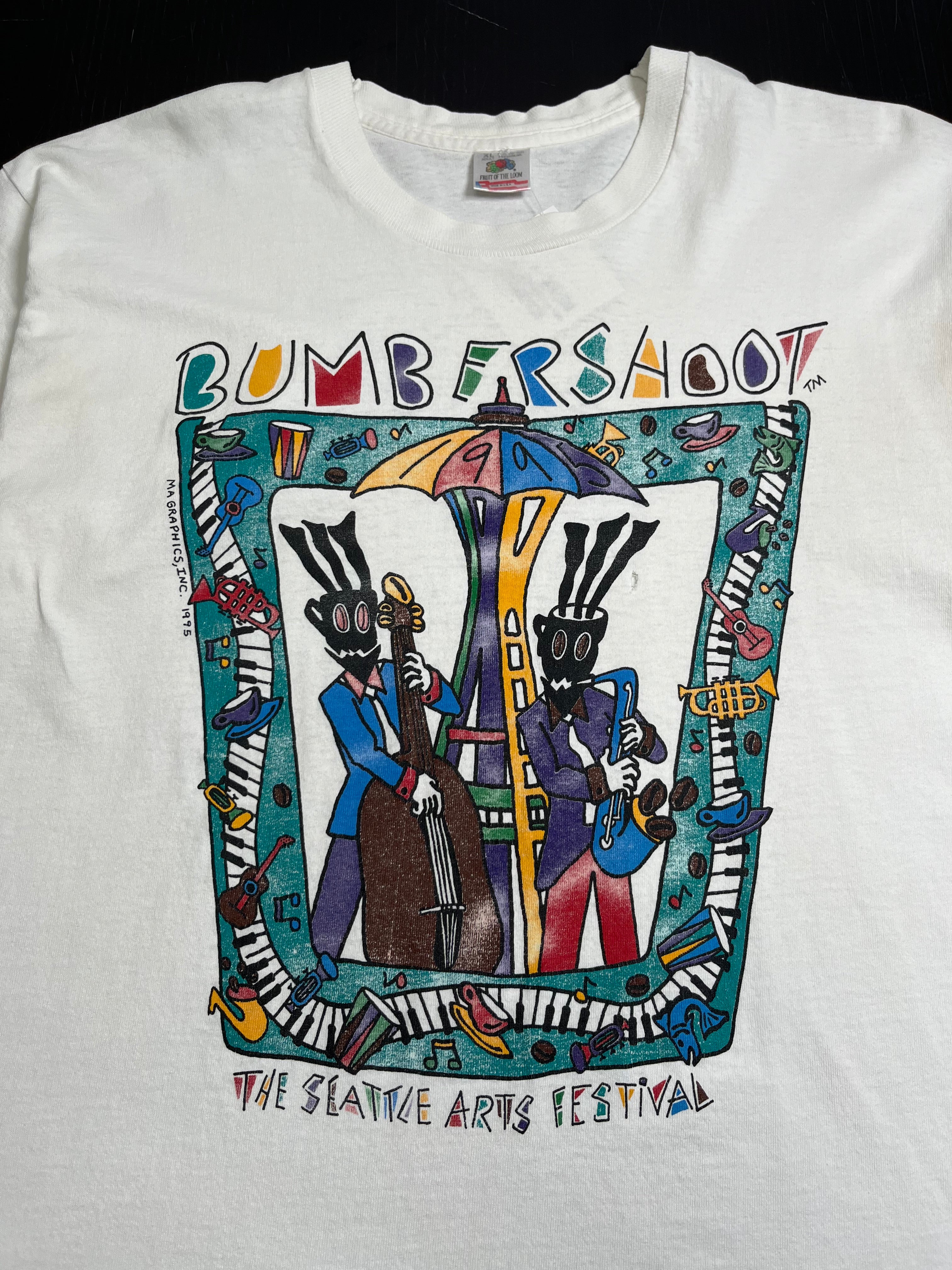1995 Bumbershoot Seattle Arts Festival Graphic Tee XL
