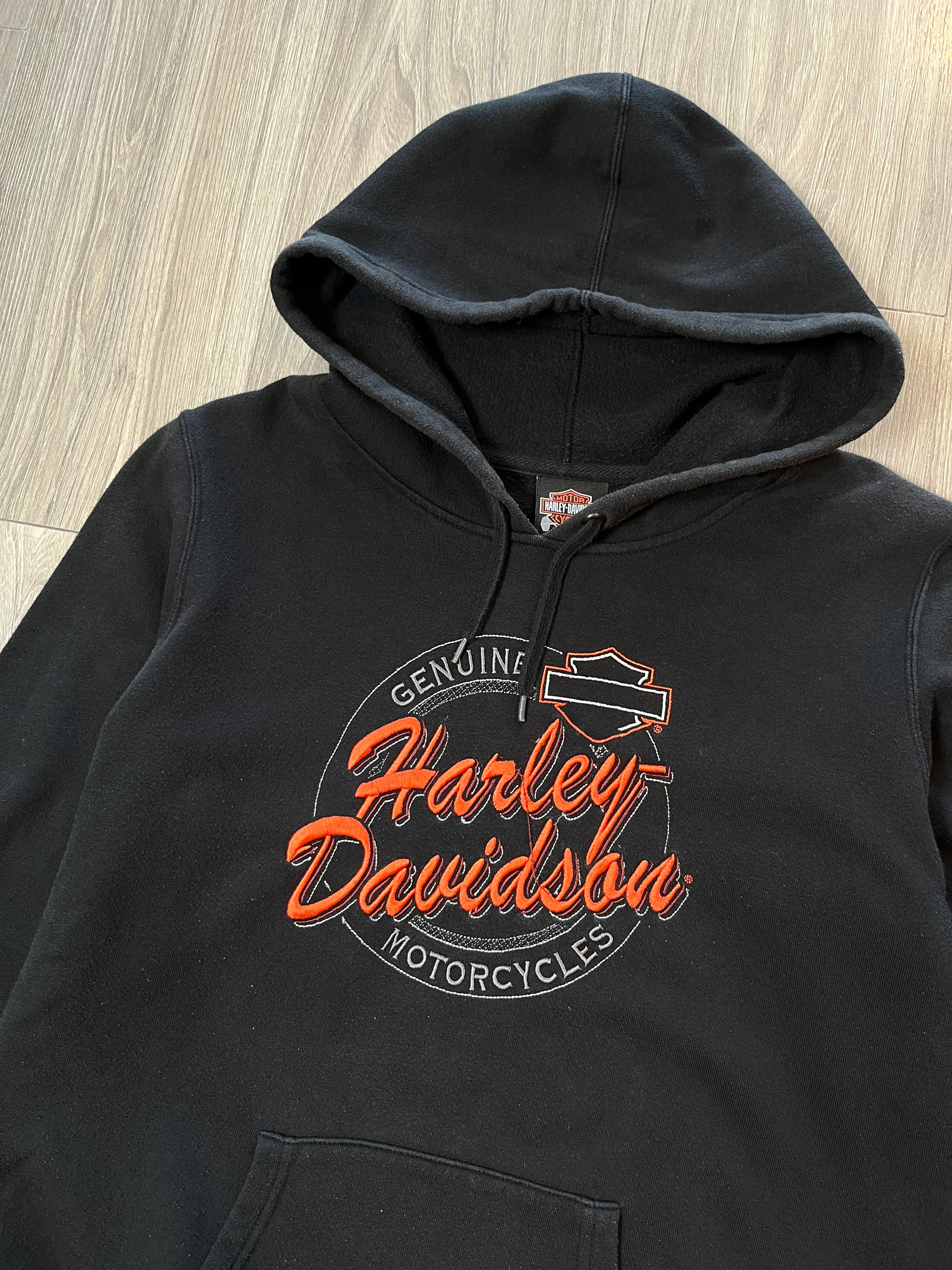Harley Davidson Chilliwack Embroidered Logo Hoodie L
