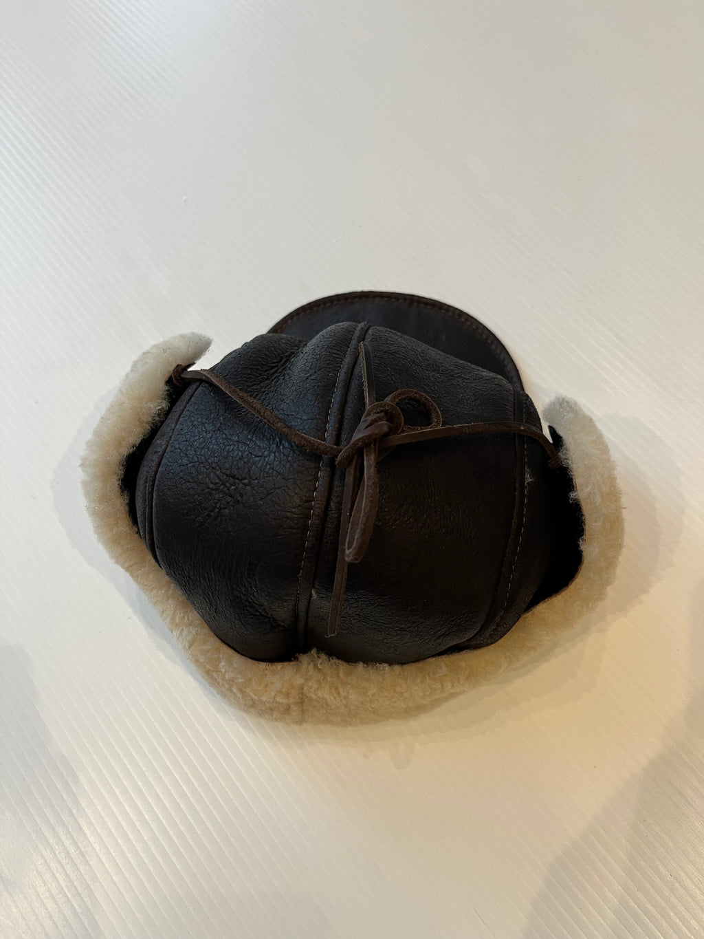 Vintage Mr. Bick Leather Aviator Hat