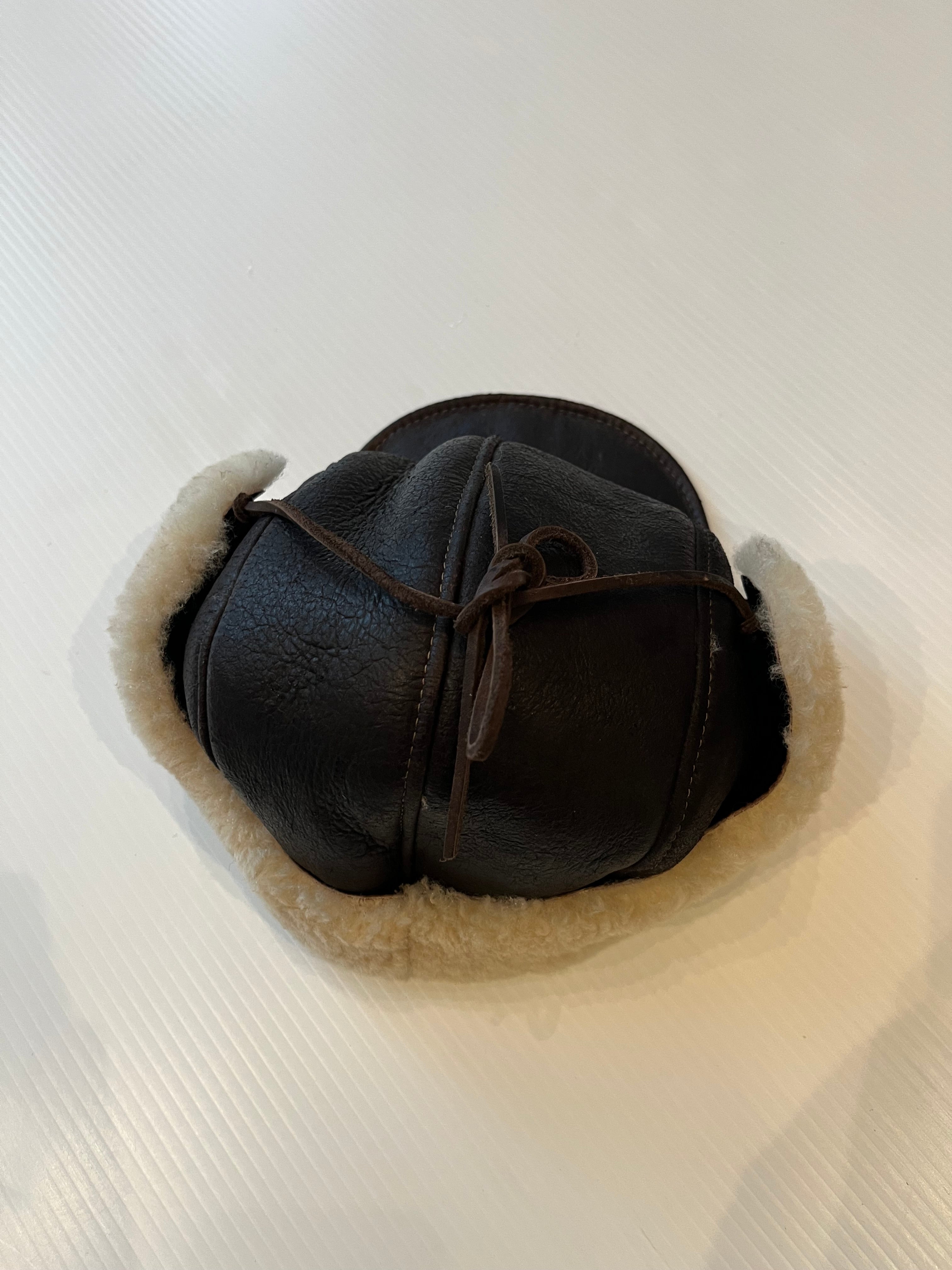 Vintage Mr. Bick Leather Aviator Hat