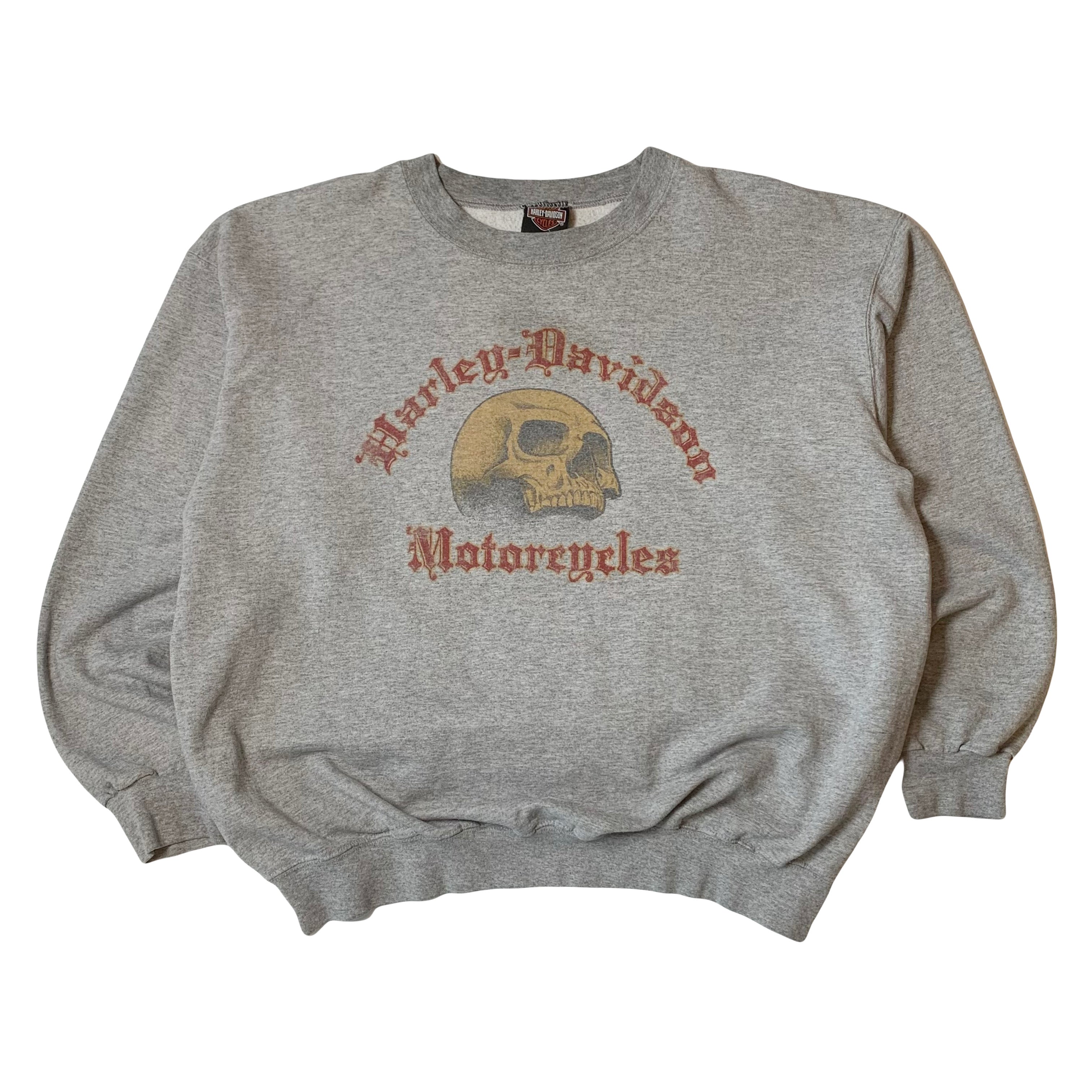 Vintage Harley Davidson Edinburgh Scotland Crewneck L