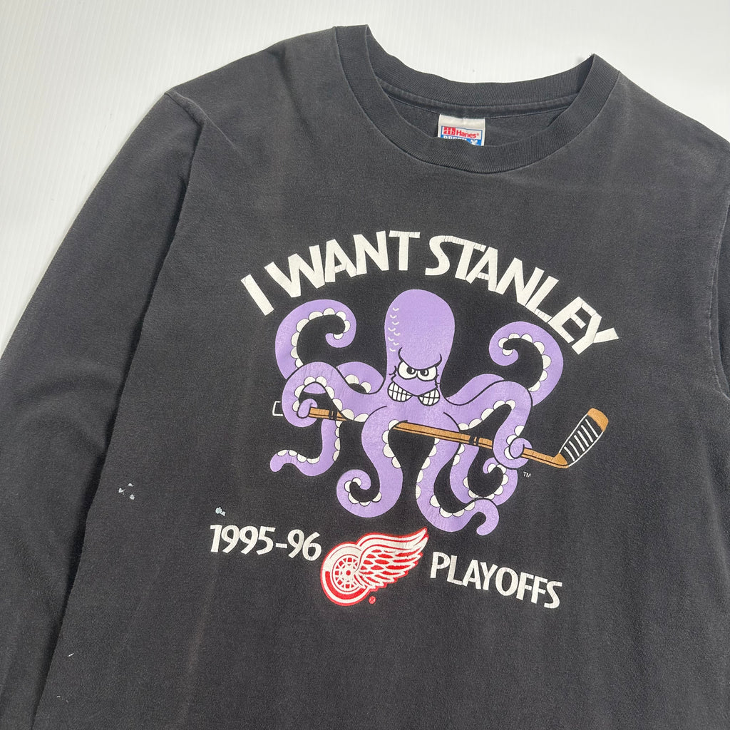 1996 Detroit Red Wings I Want Stanley Longsleeve Shirt M