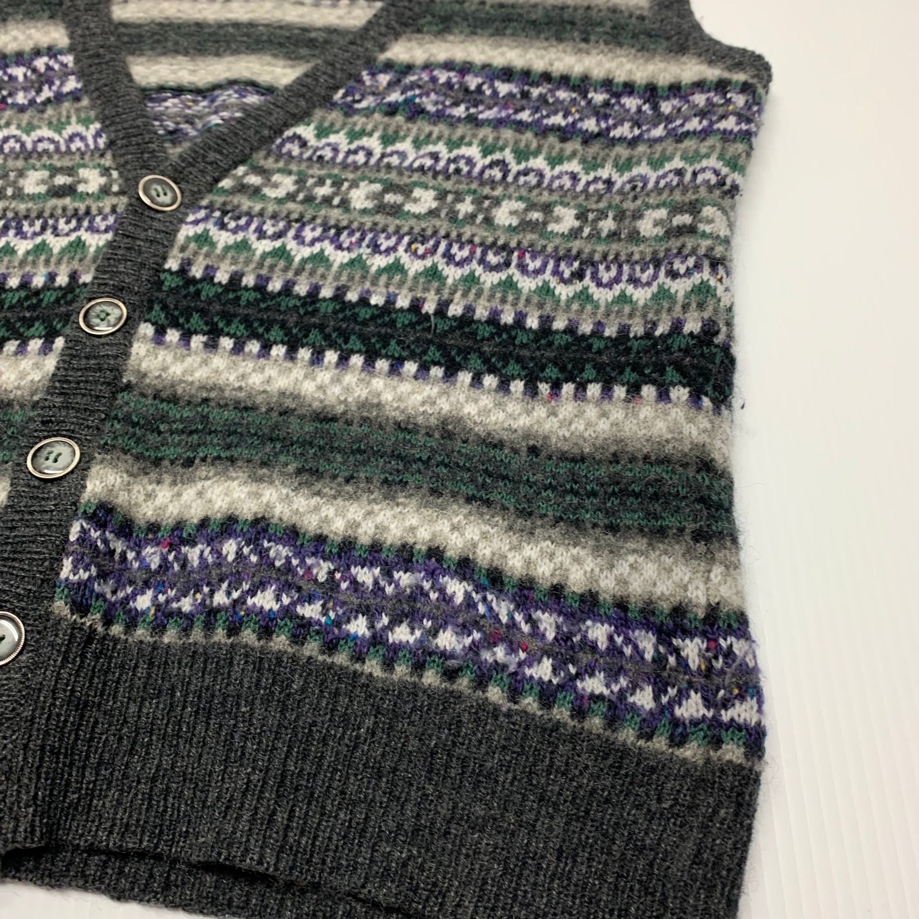 Vintage Etchings Wool Knit XL