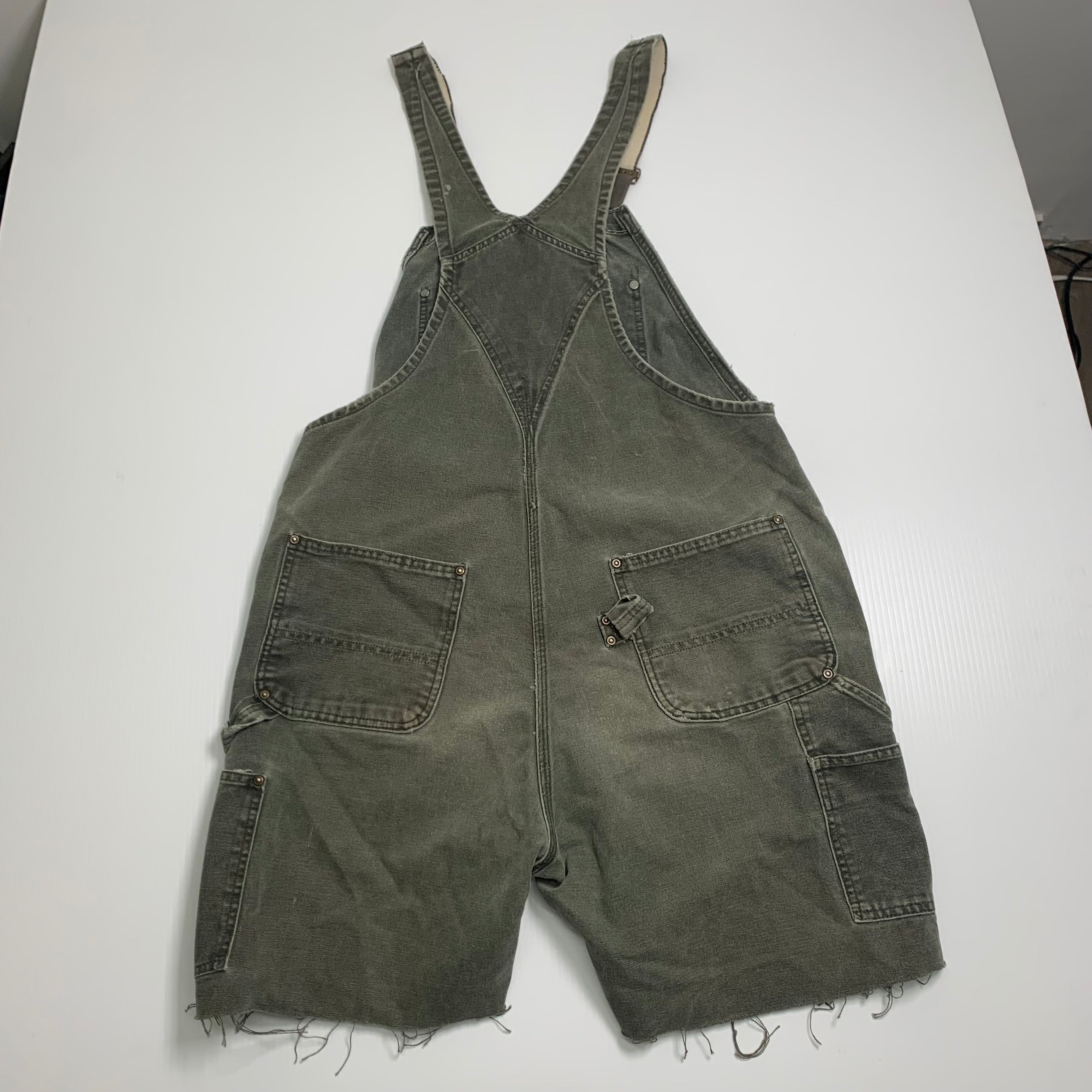 Vintage Carhartt Cutoff Short Overalls 36