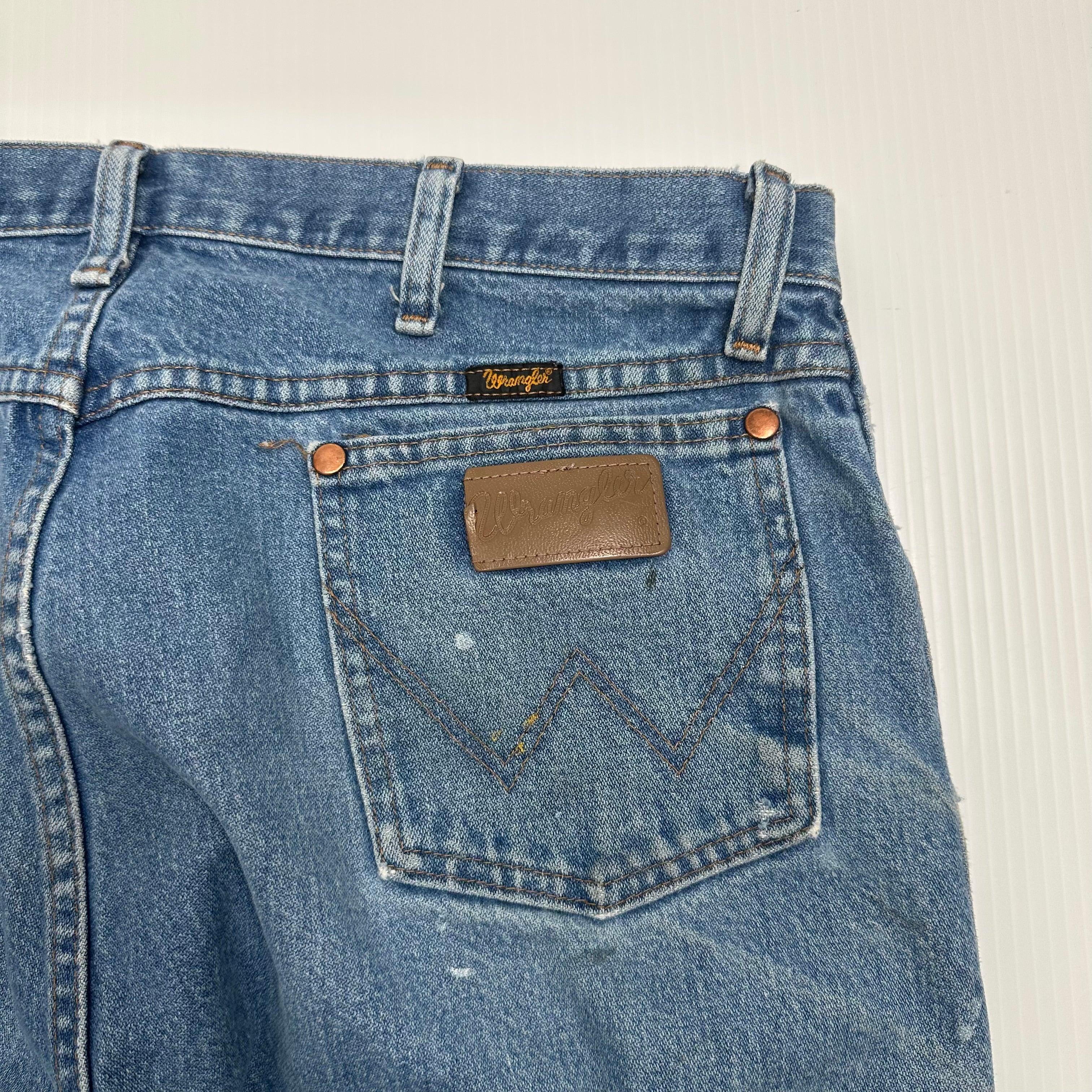 Vintage Wrangler Painted Denim Pants 37