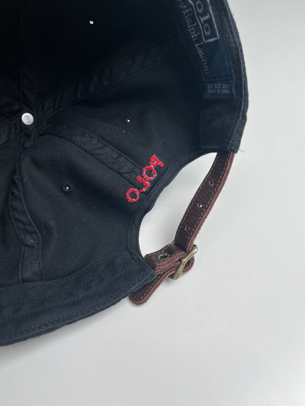Vintage Polo Ralph Lauren Leather Strap Hat