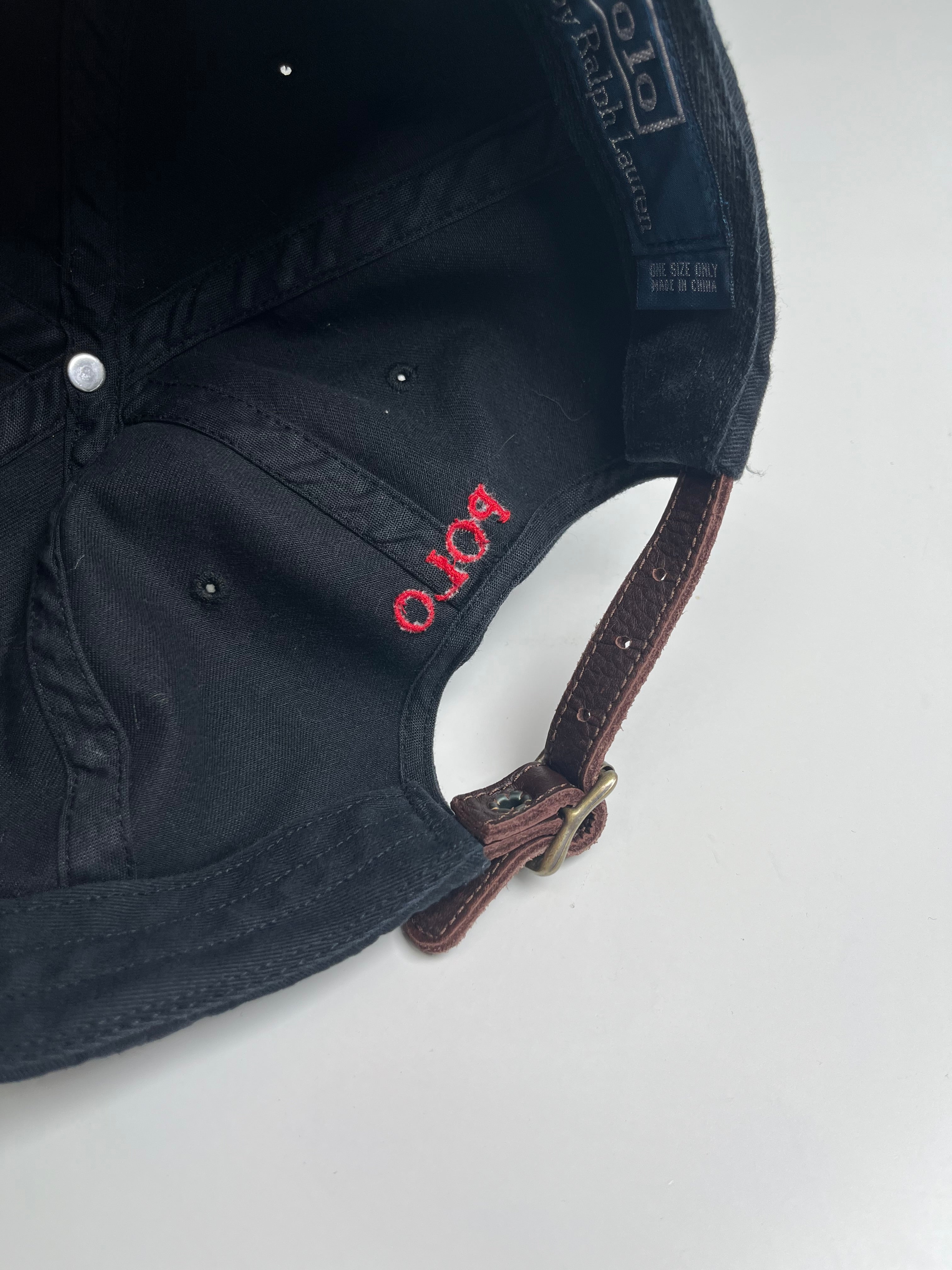 Vintage Polo Ralph Lauren Leather Strap Hat