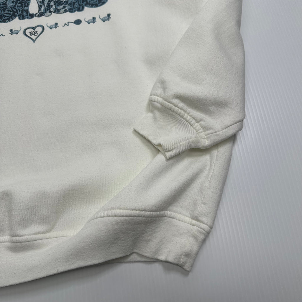 Vintage Weekend Edition Cats Crewneck L