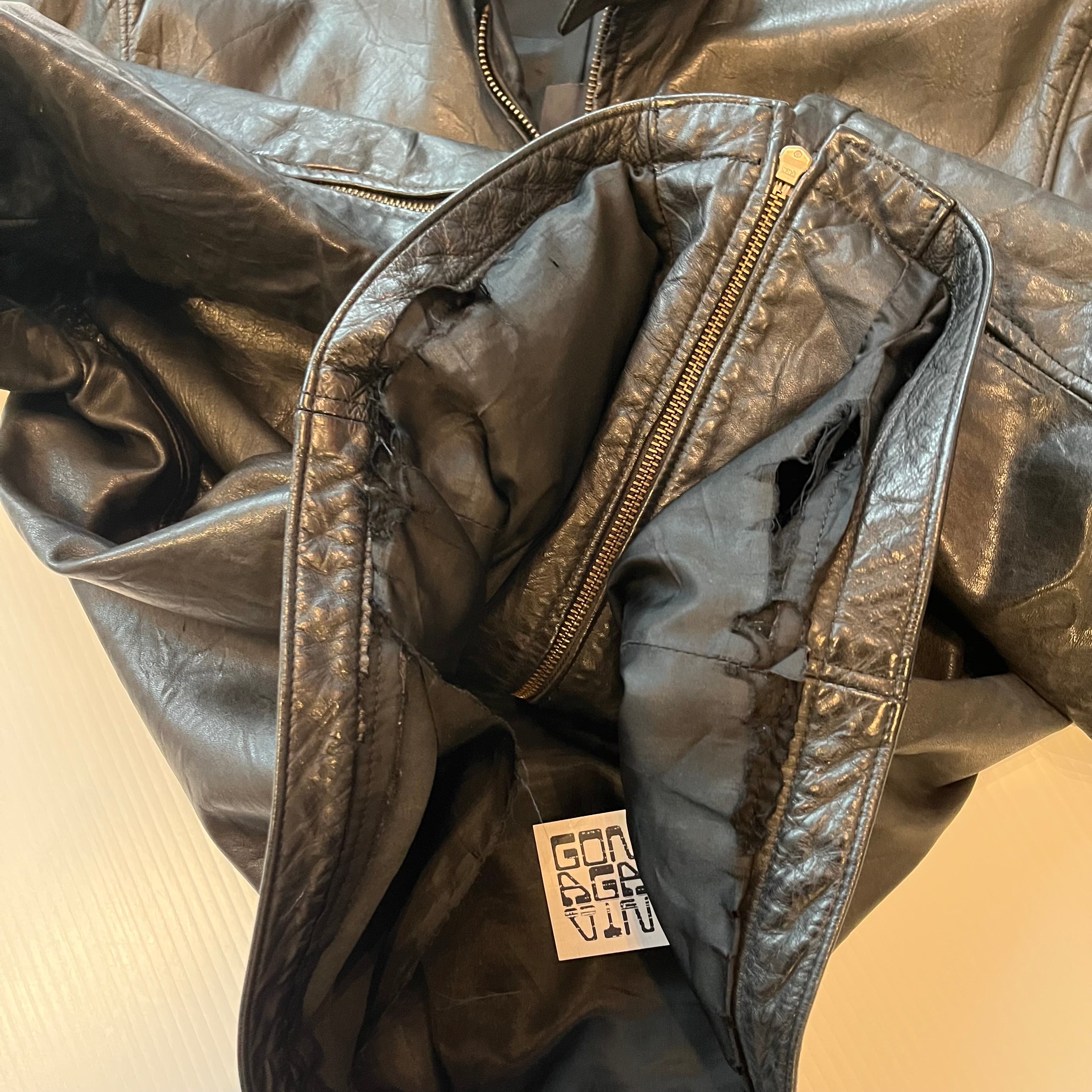 Vintage Roots Canada Leather Moto Jacket M