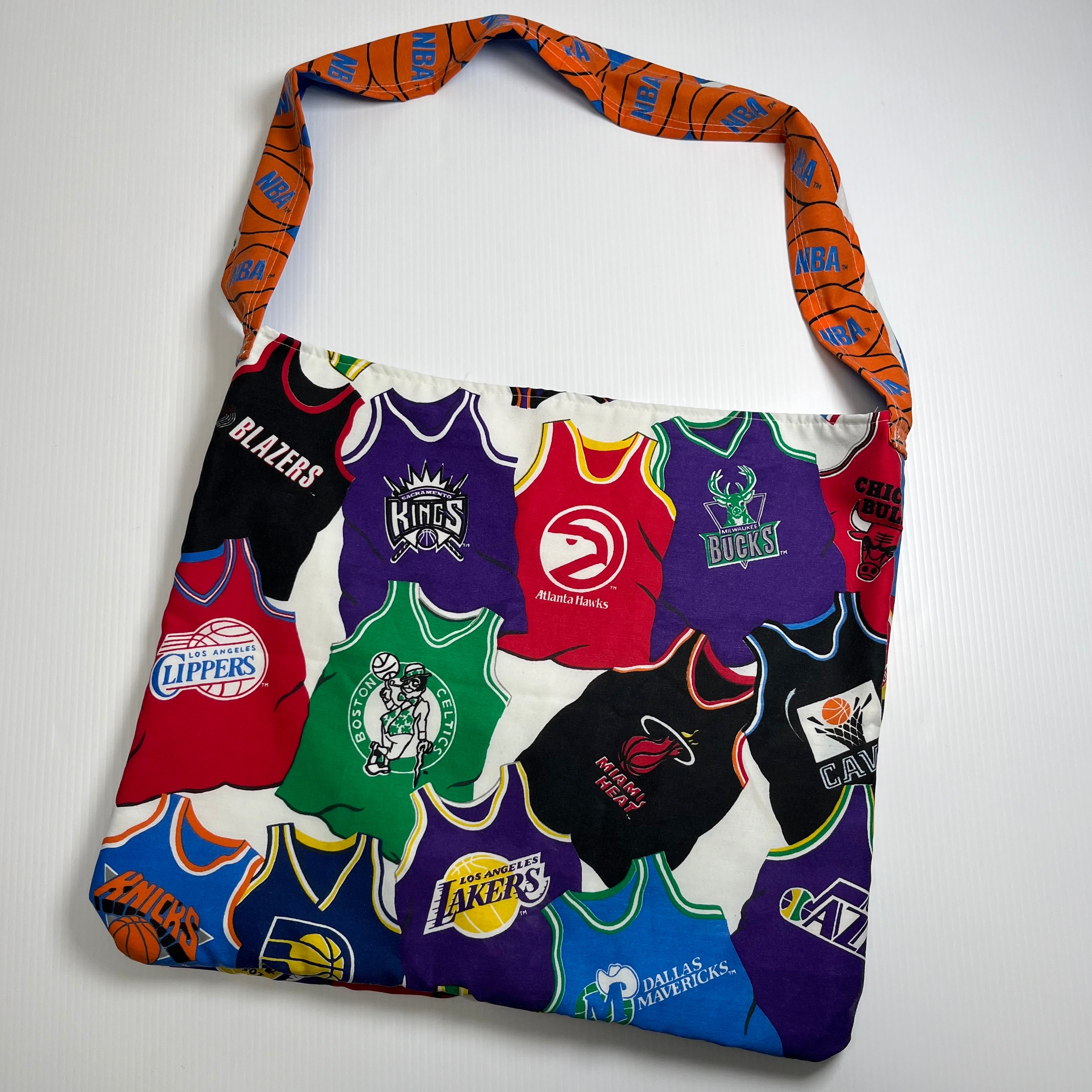 Reworked Vintage NBA Teams Tote Bag