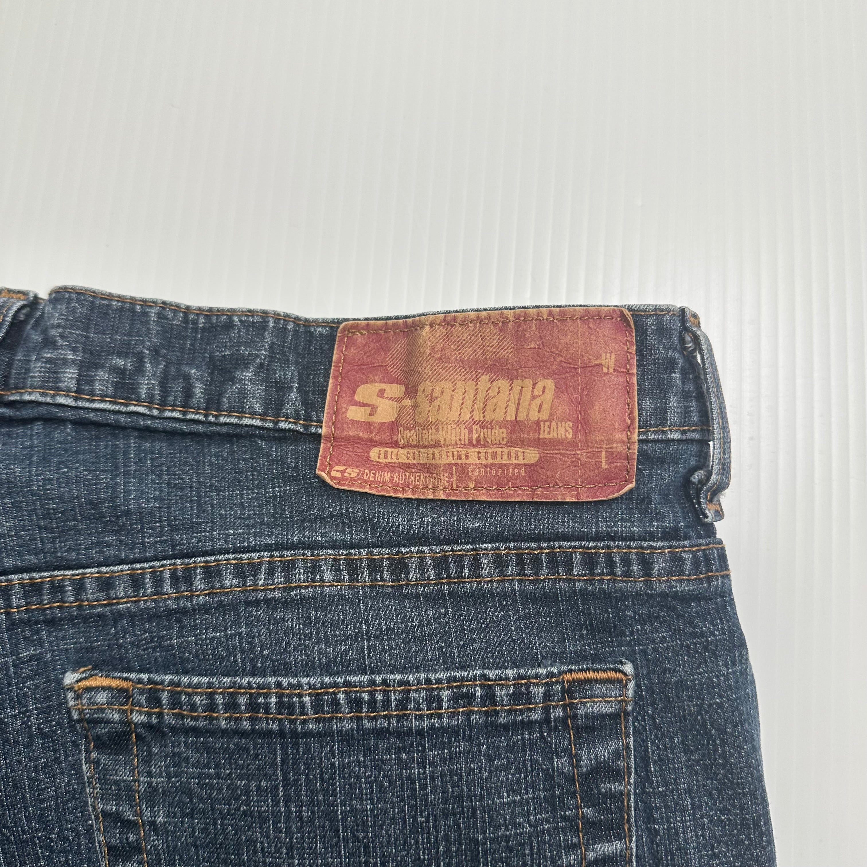 Vintage Santana Dark Wash Denim Shorts 34