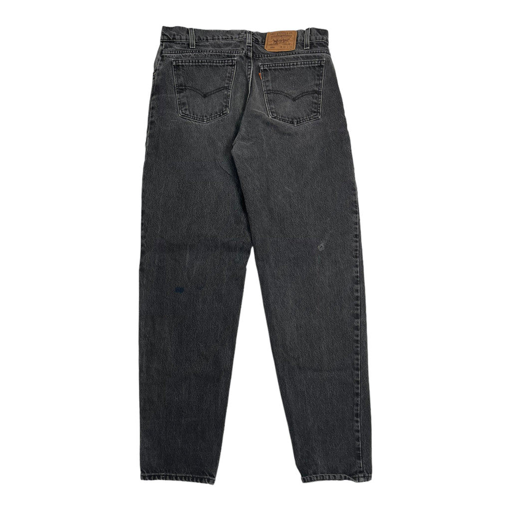 Vintage Levi's 550 Orange Tab Black Denim 35
