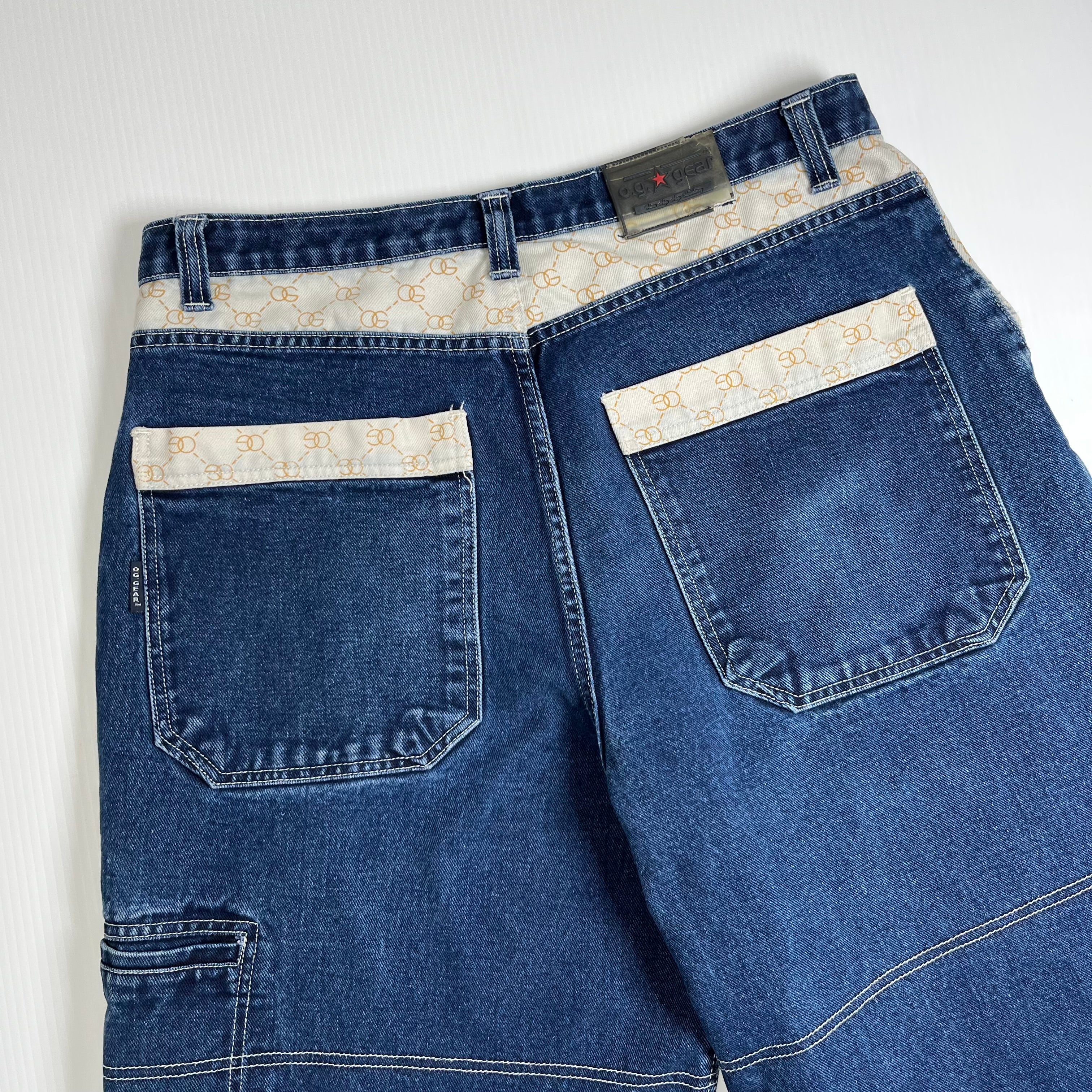 Y2K O.G. Gear USA Baggy Denim Shorts 34
