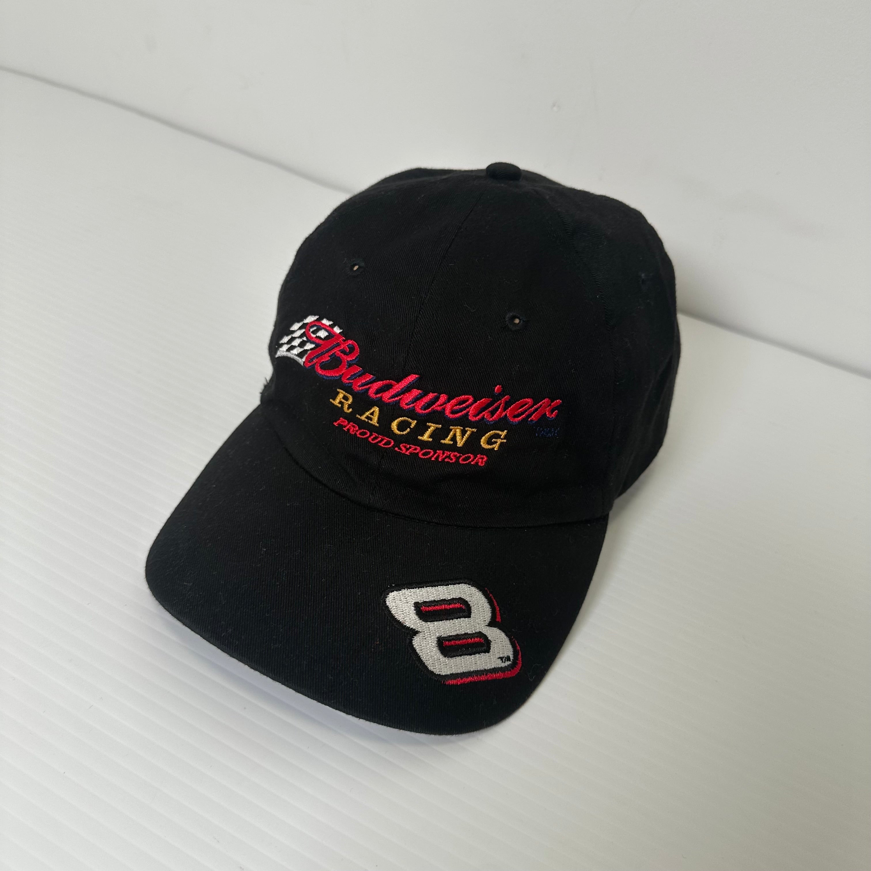 Vintage Budweiser Racing #8 Strapback Hat
