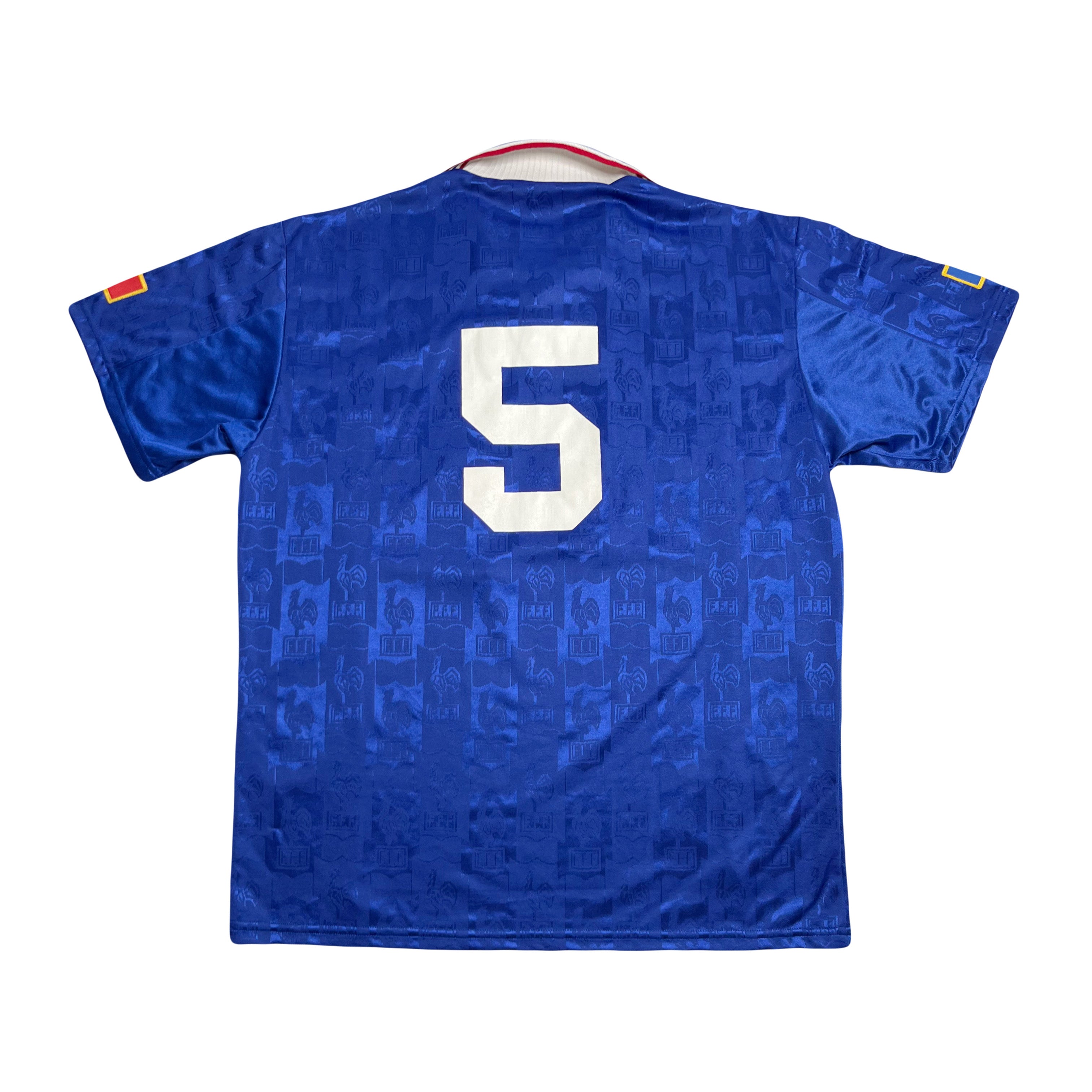 1996 France Adidas #5 Laurent Blanc Home Jersey L