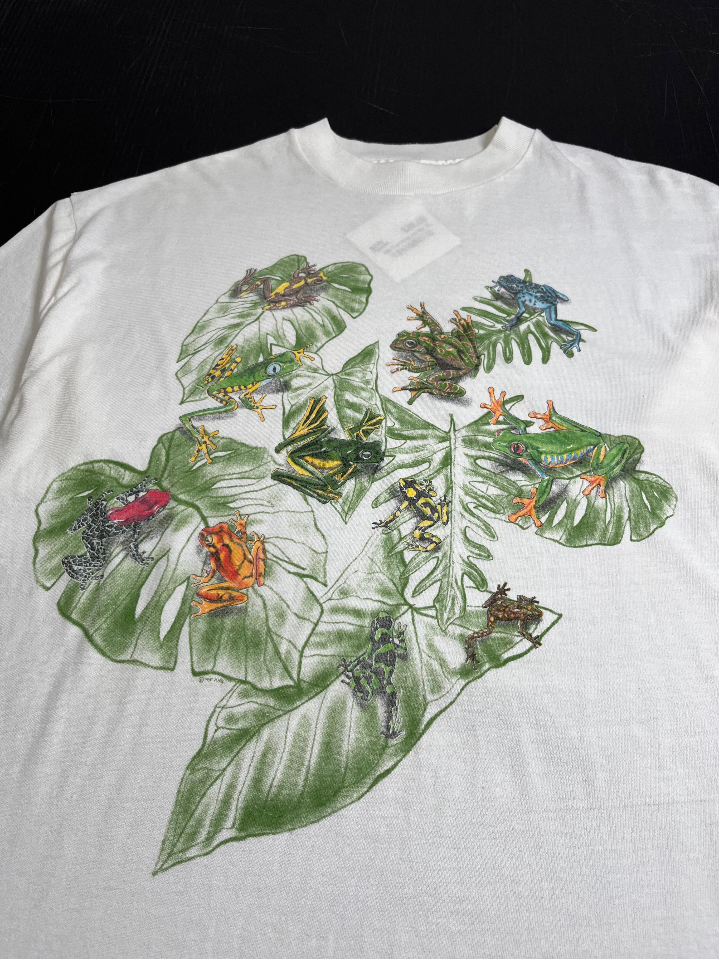 1995 Harlequin Rainforest Frogs Graphic Tee XL