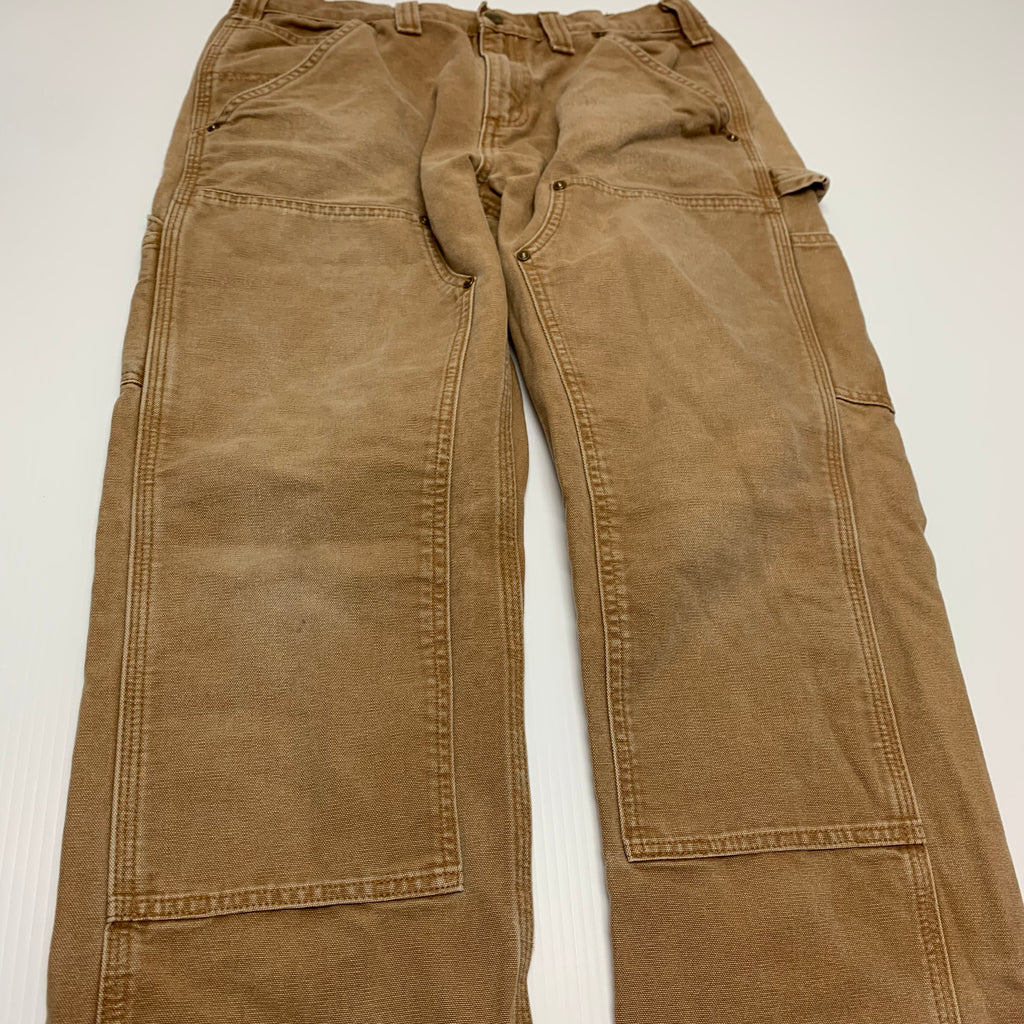 Carhartt Tan Double Knee Denim 32x30 1013