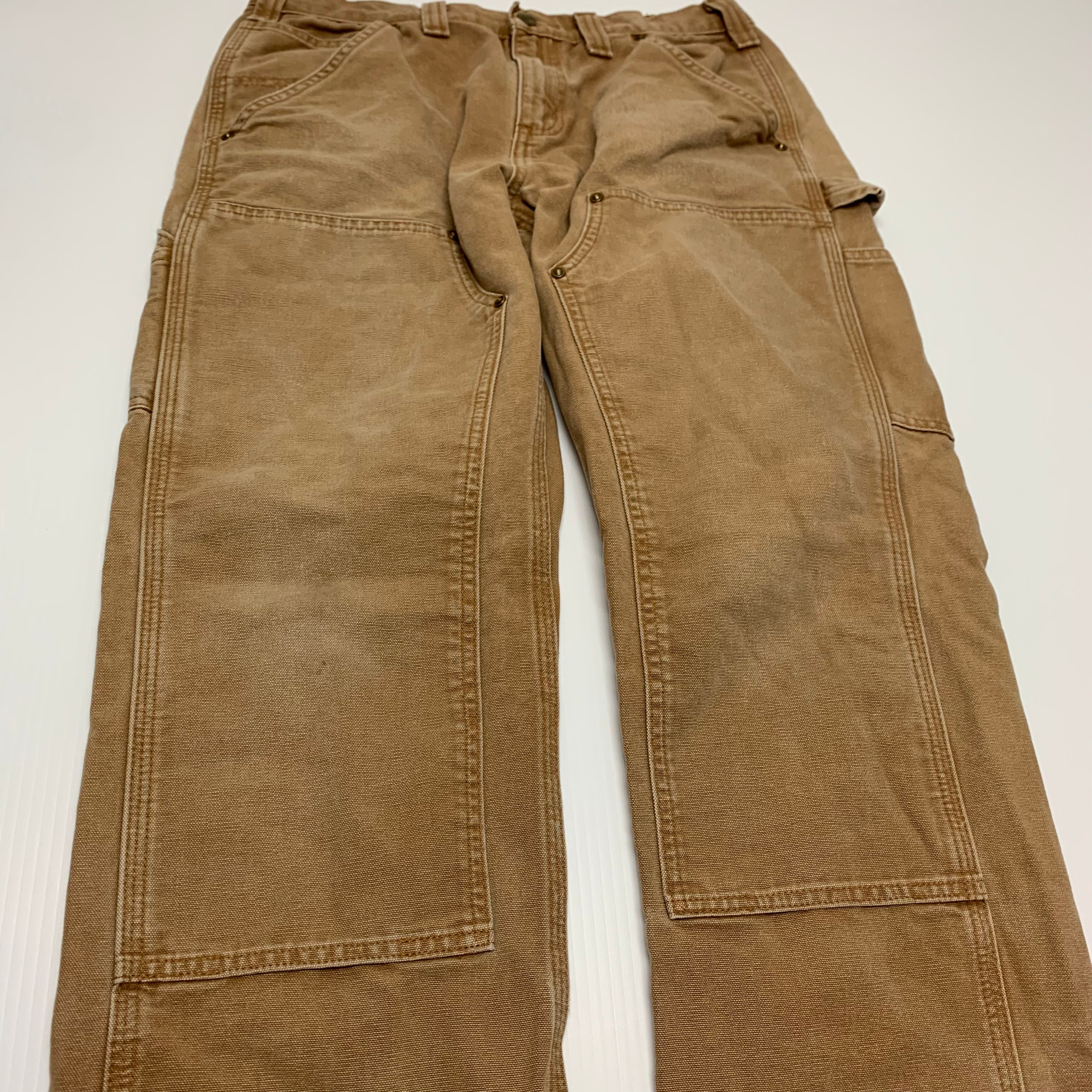 Carhartt Tan Double Knee Denim 32x30 1013