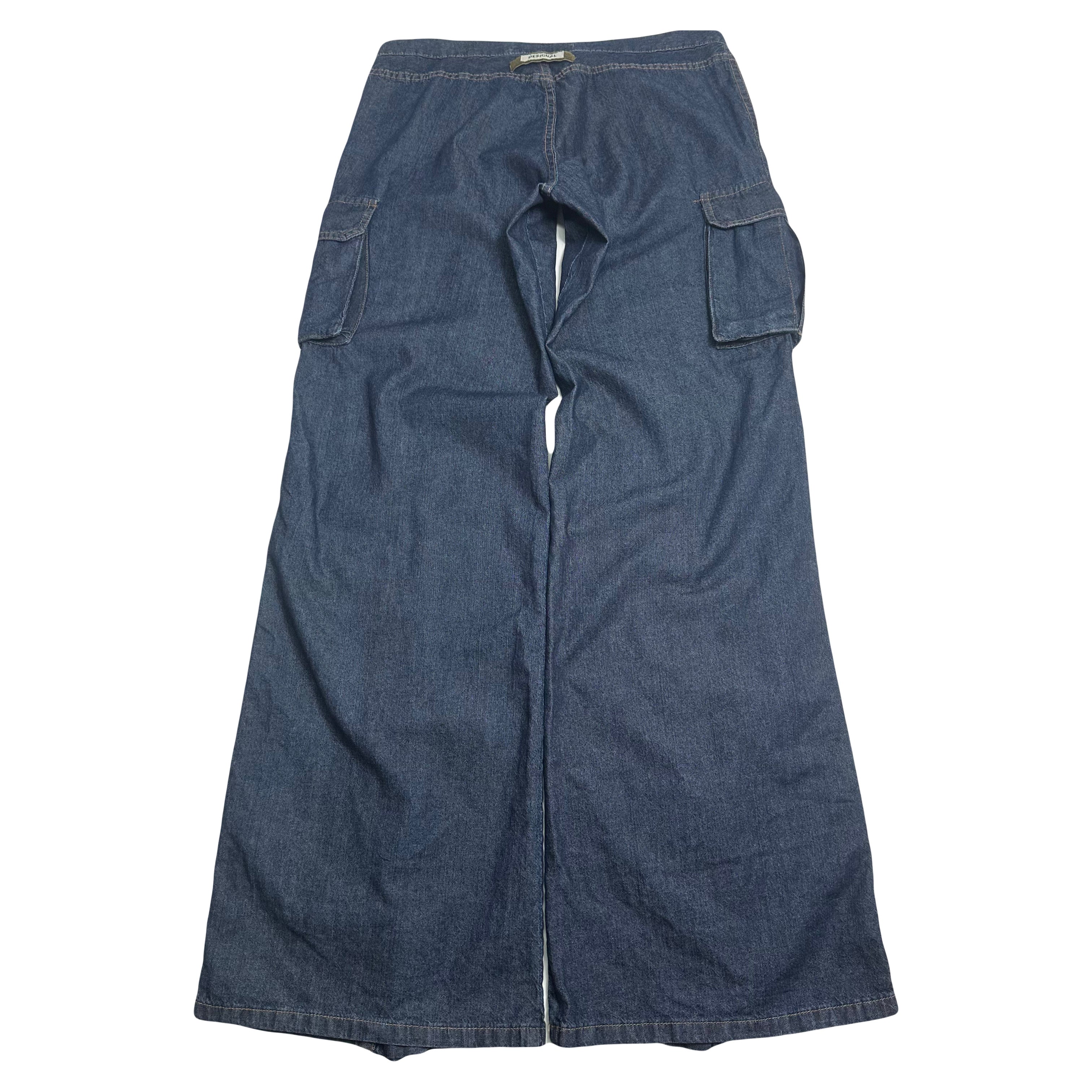 Desigual Baggy Cargo Denim Pants 34
