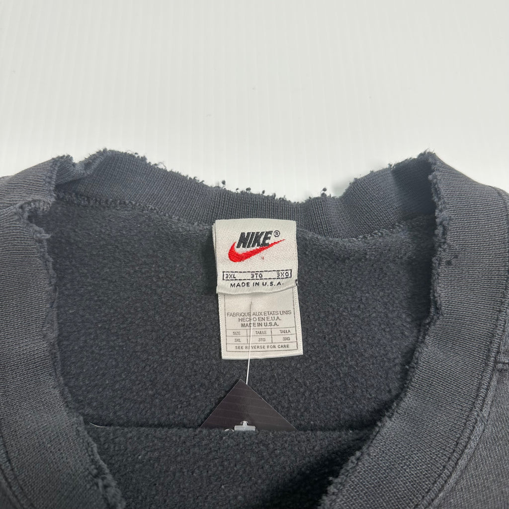 90s Nike Thrashed Mini Swoosh Crewneck XXXL