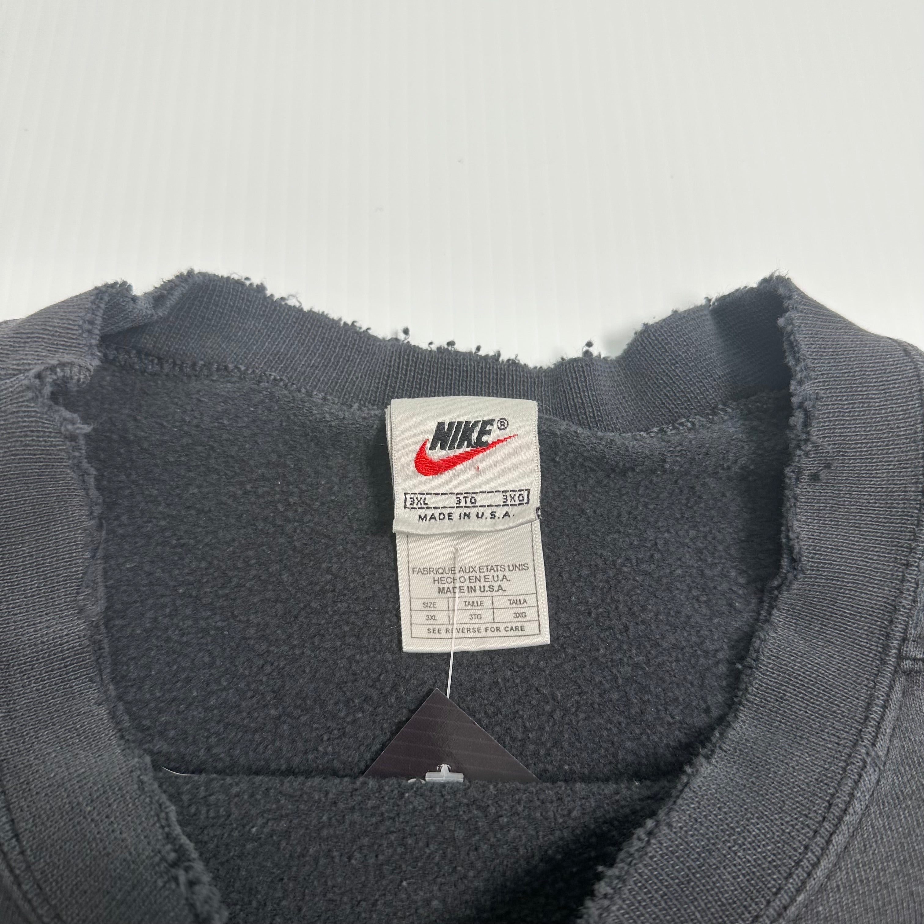 90s Nike Thrashed Mini Swoosh Crewneck XXXL