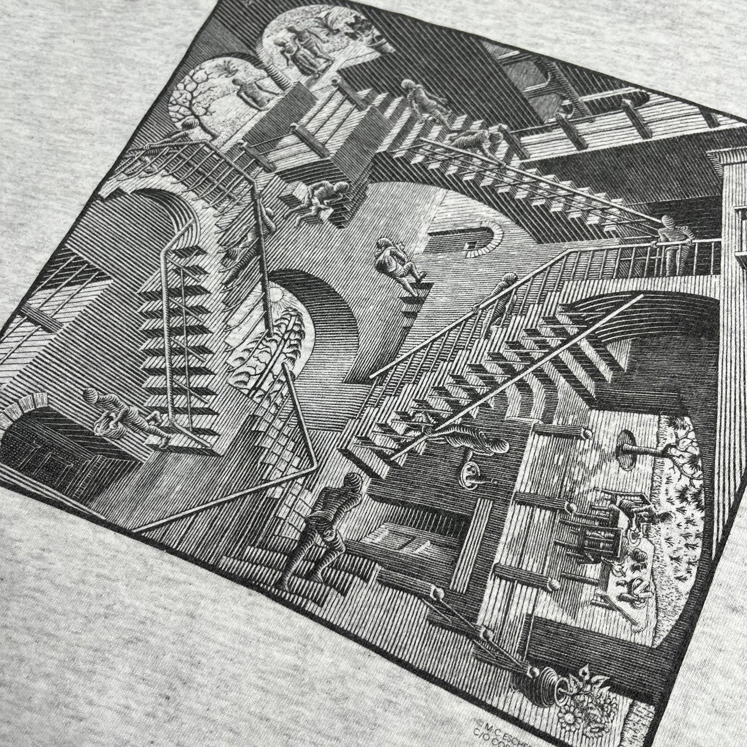 90s M.C. Escher Relativity Tee L