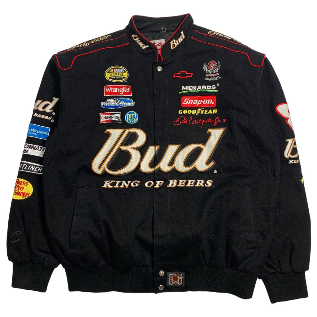 Vintage Jeff Hamilton #8 Budweiser Racing Jacket L