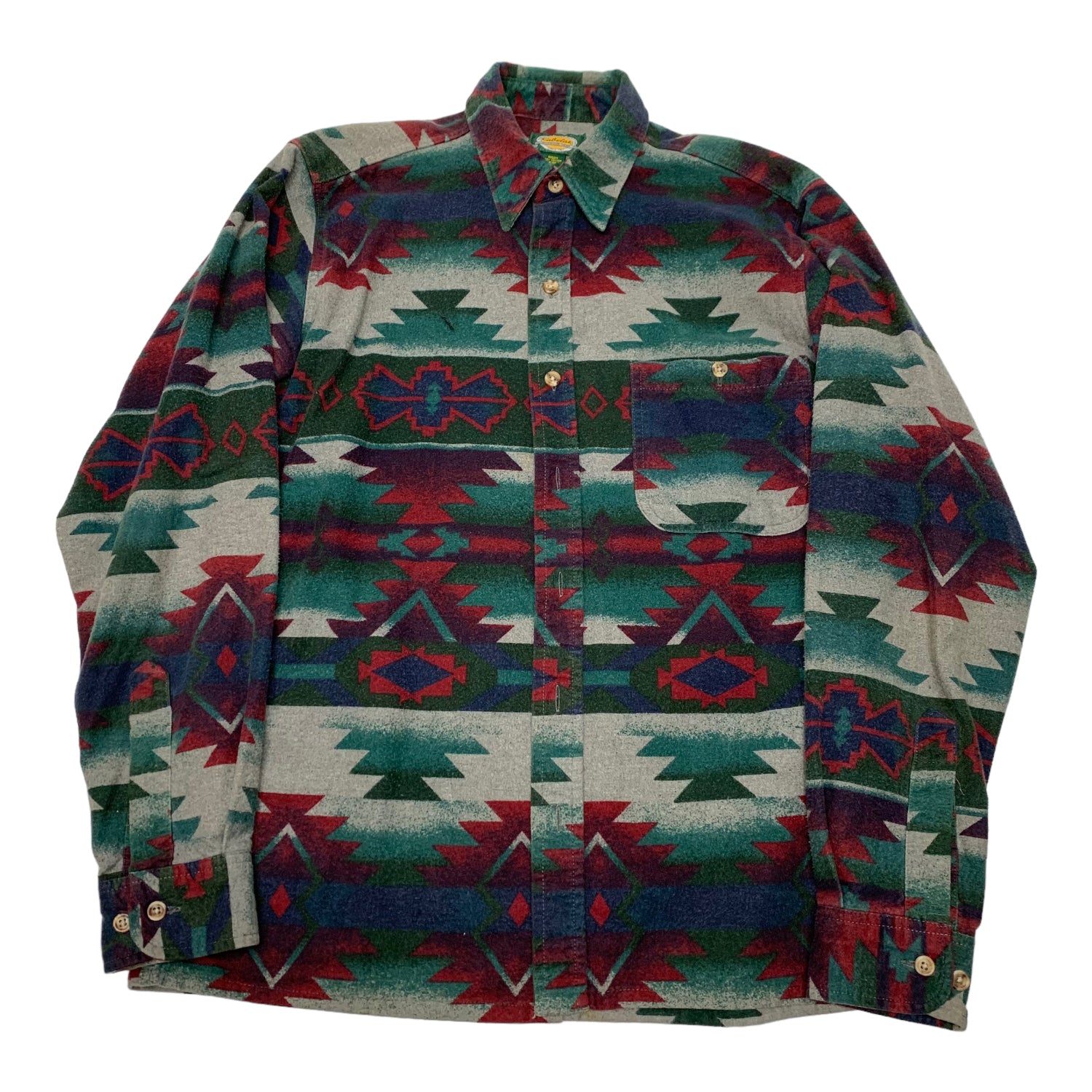 Vintage Cabelas Navajo Button Up M